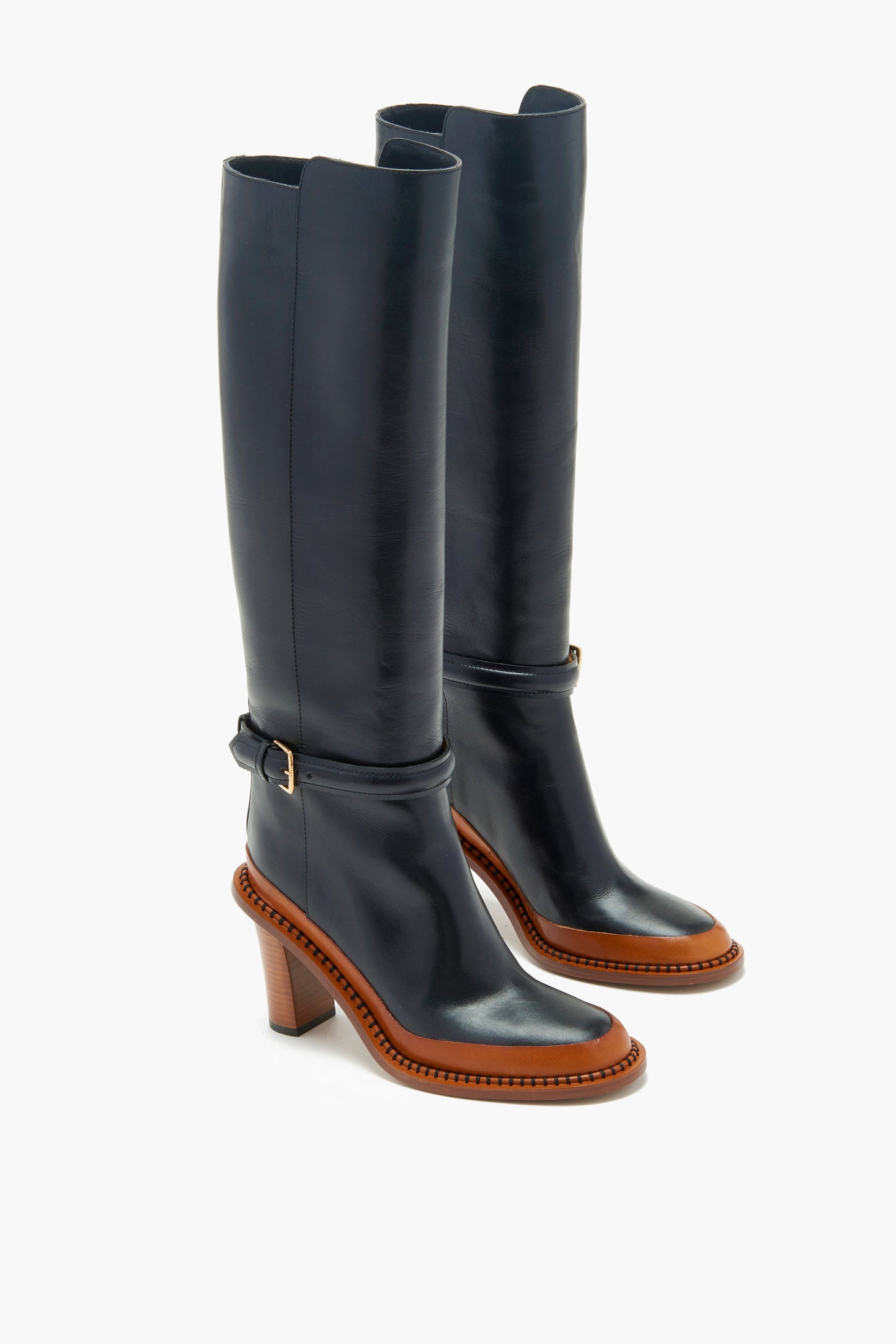 Noir Devon Knee High Boot
