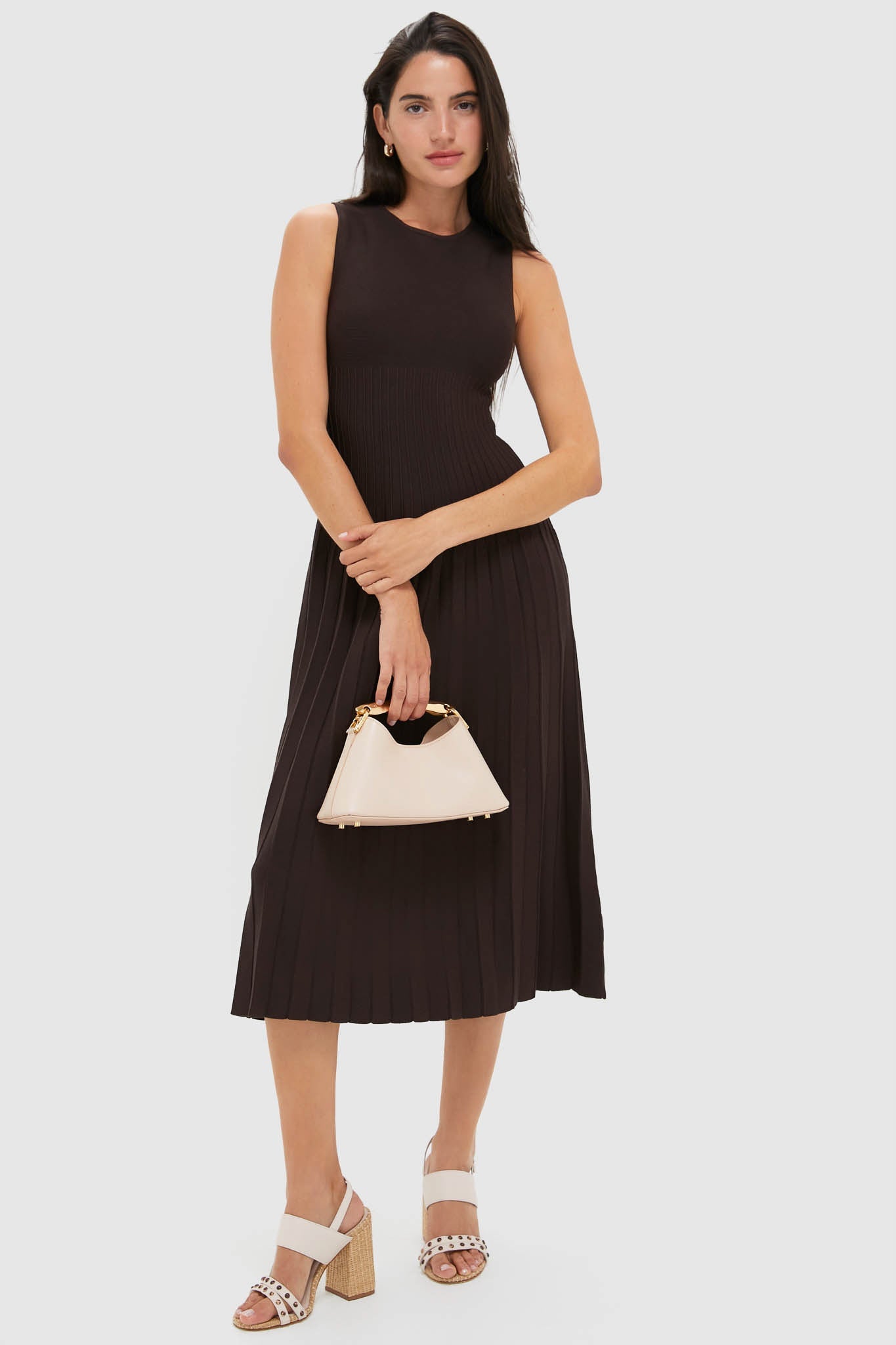 Larroude x Chloe Gosselin Puff Cream and Natural Raffia Margot Sandals