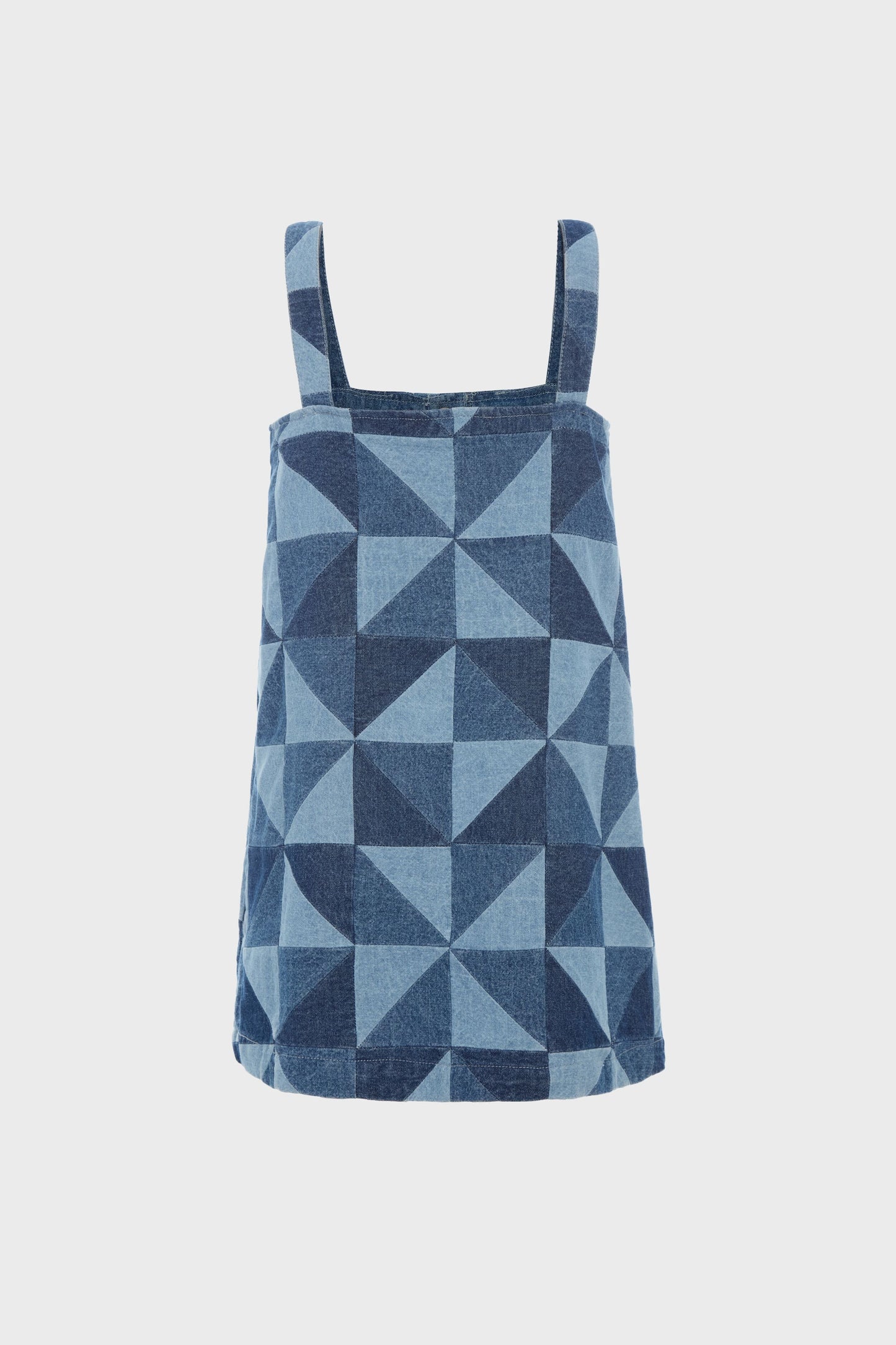 Blue Deniz Denim Apron Dress