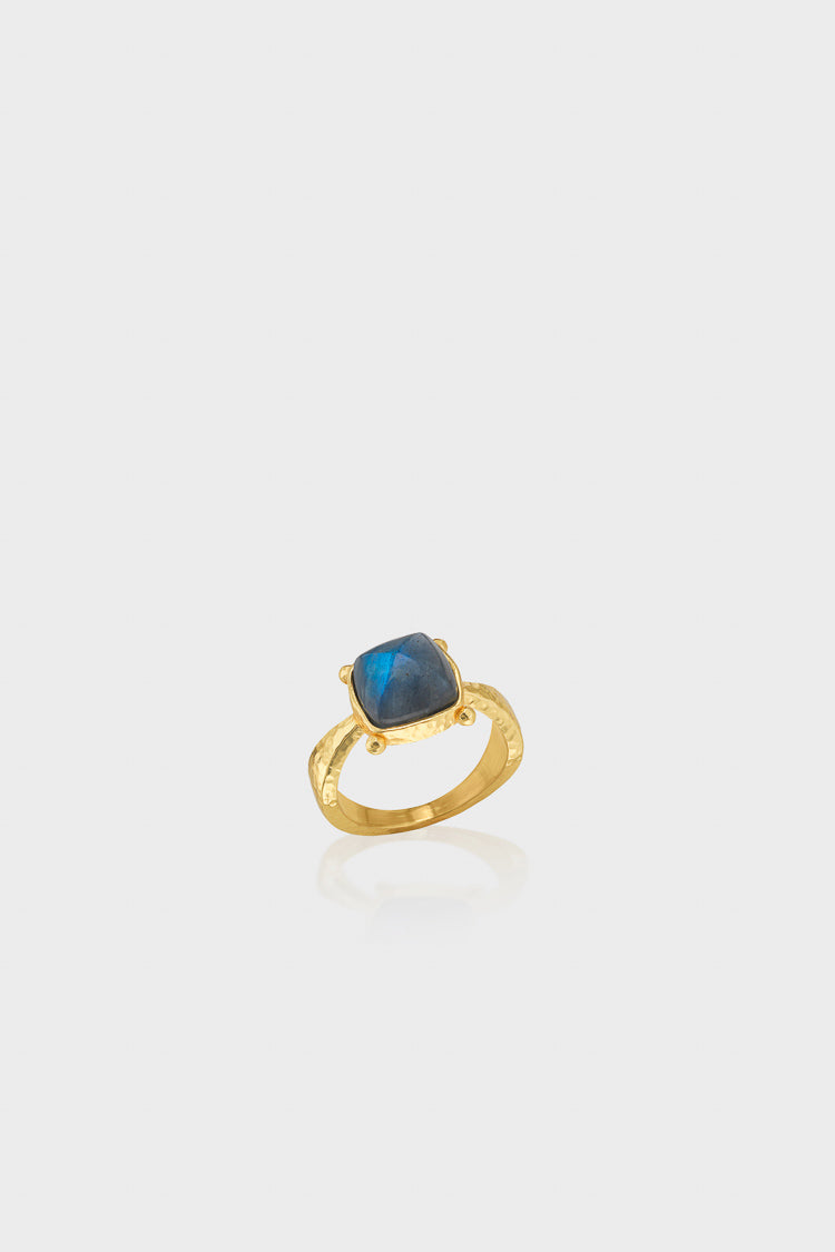 Blue Labradorite Mystic Eye Gem Ring