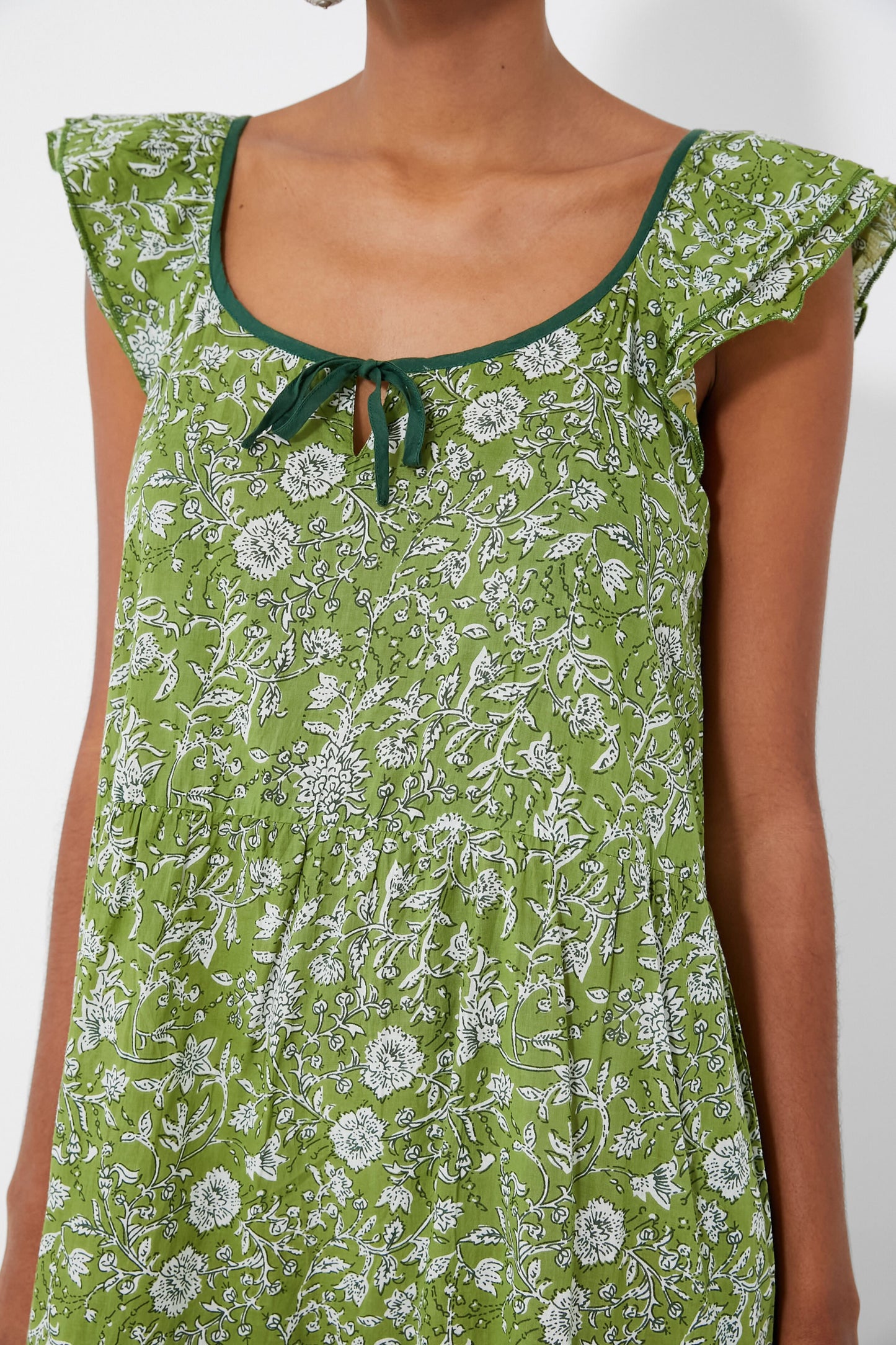 Sea Moss and Dandelion Sayulita Tier Caftan