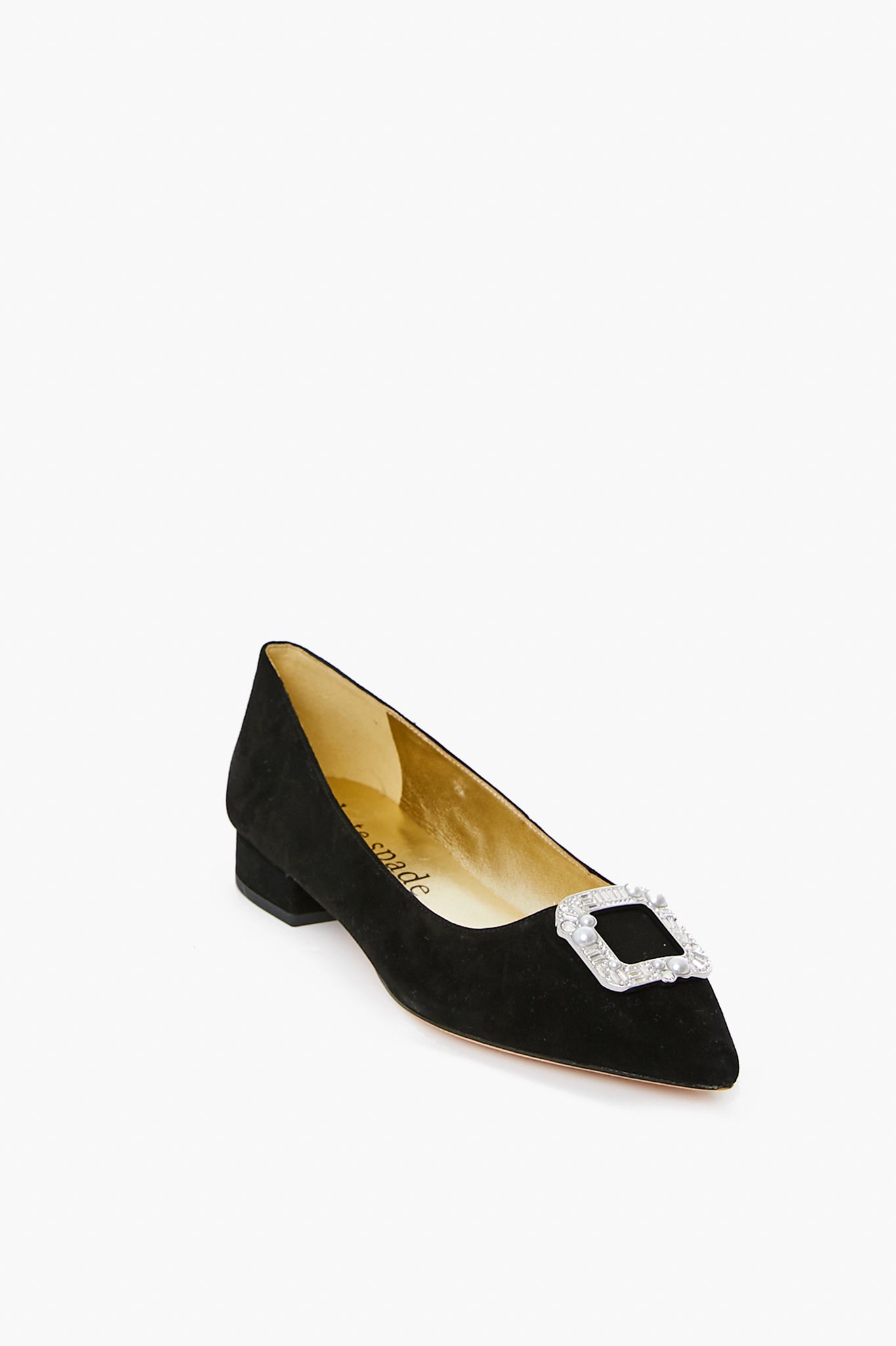 Black Buckle Up Flat