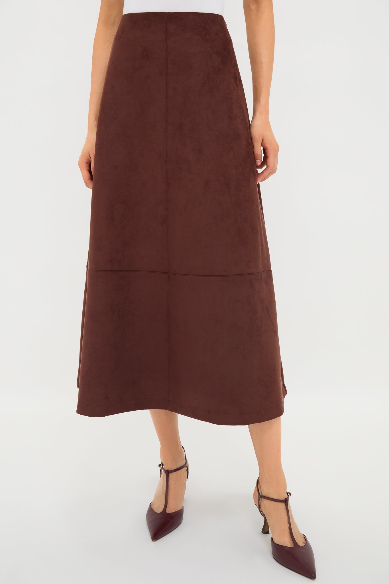 Ganache Vegan Suede Veronica Skirt
