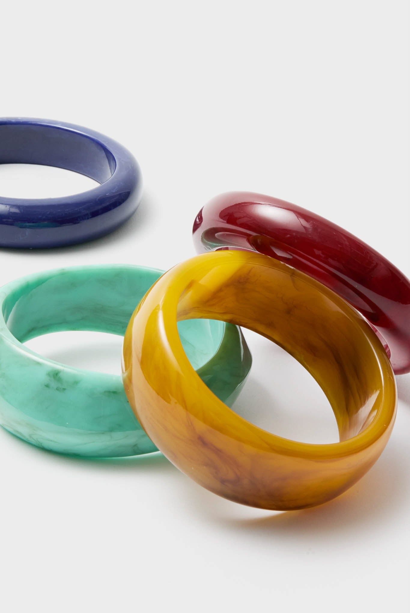 Oxblood and Tortoise Rita Bangle Set