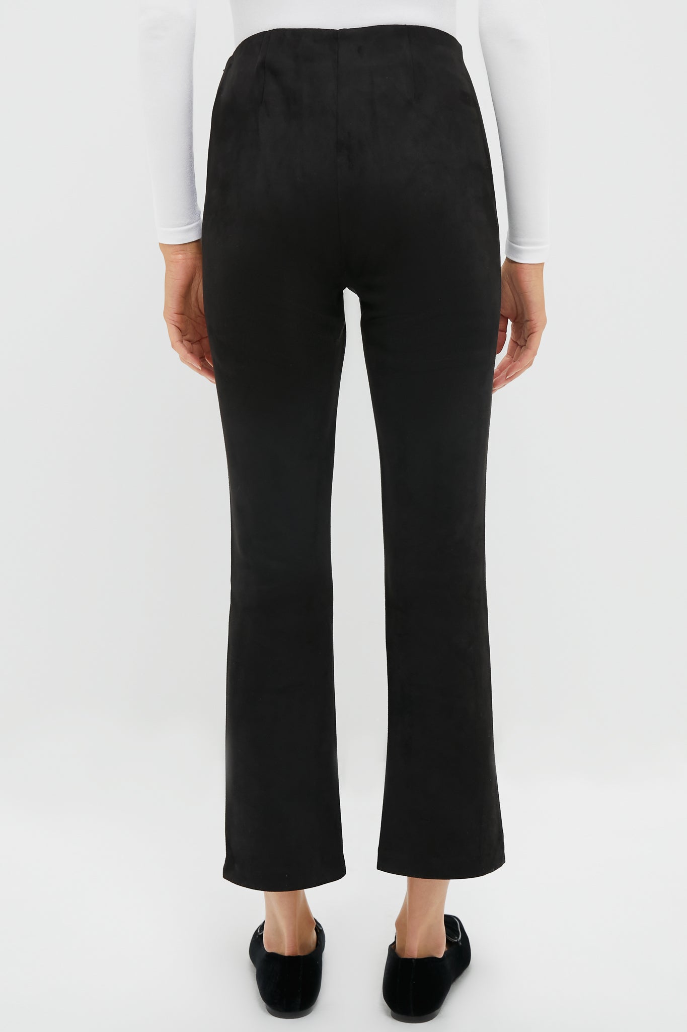 Black Vegan Suede Ashford Pants