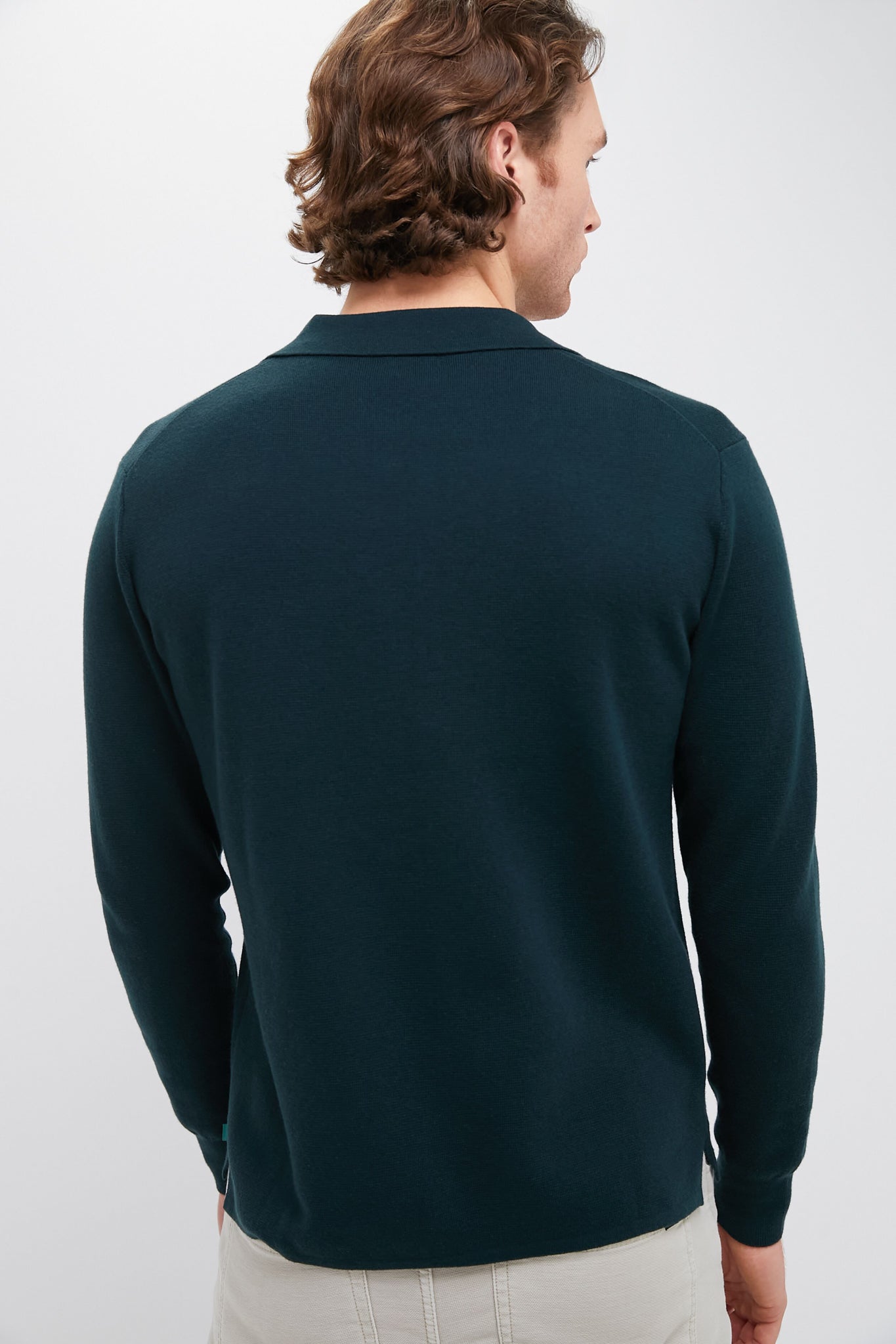 Forest Green Merino Cardigan