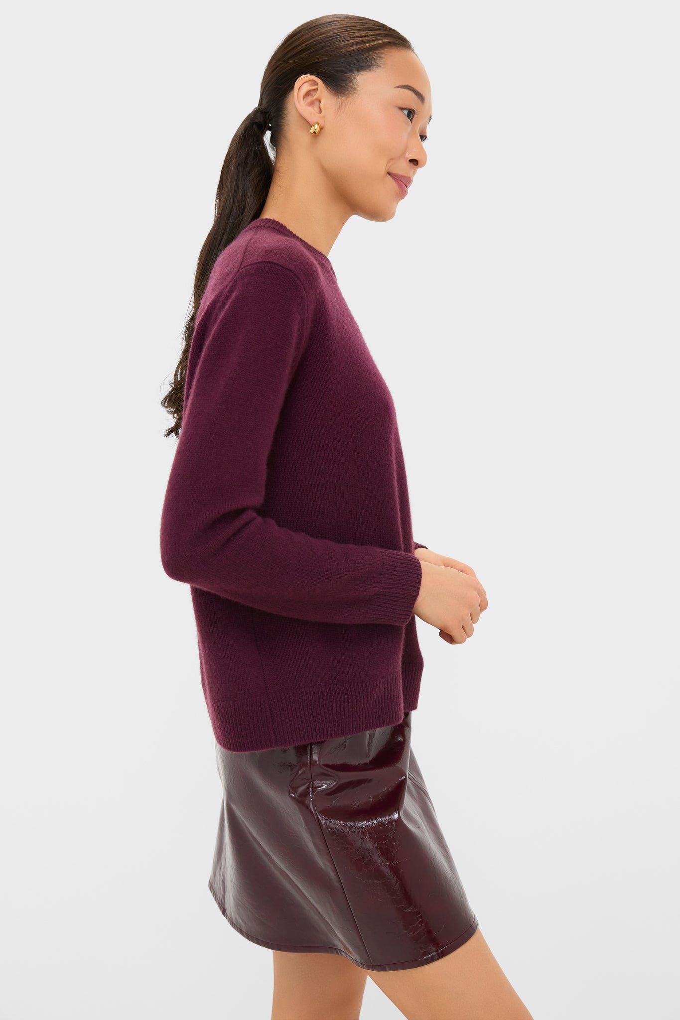 Wine Tasting Cashmere Bodie Boyfriend Crewneck