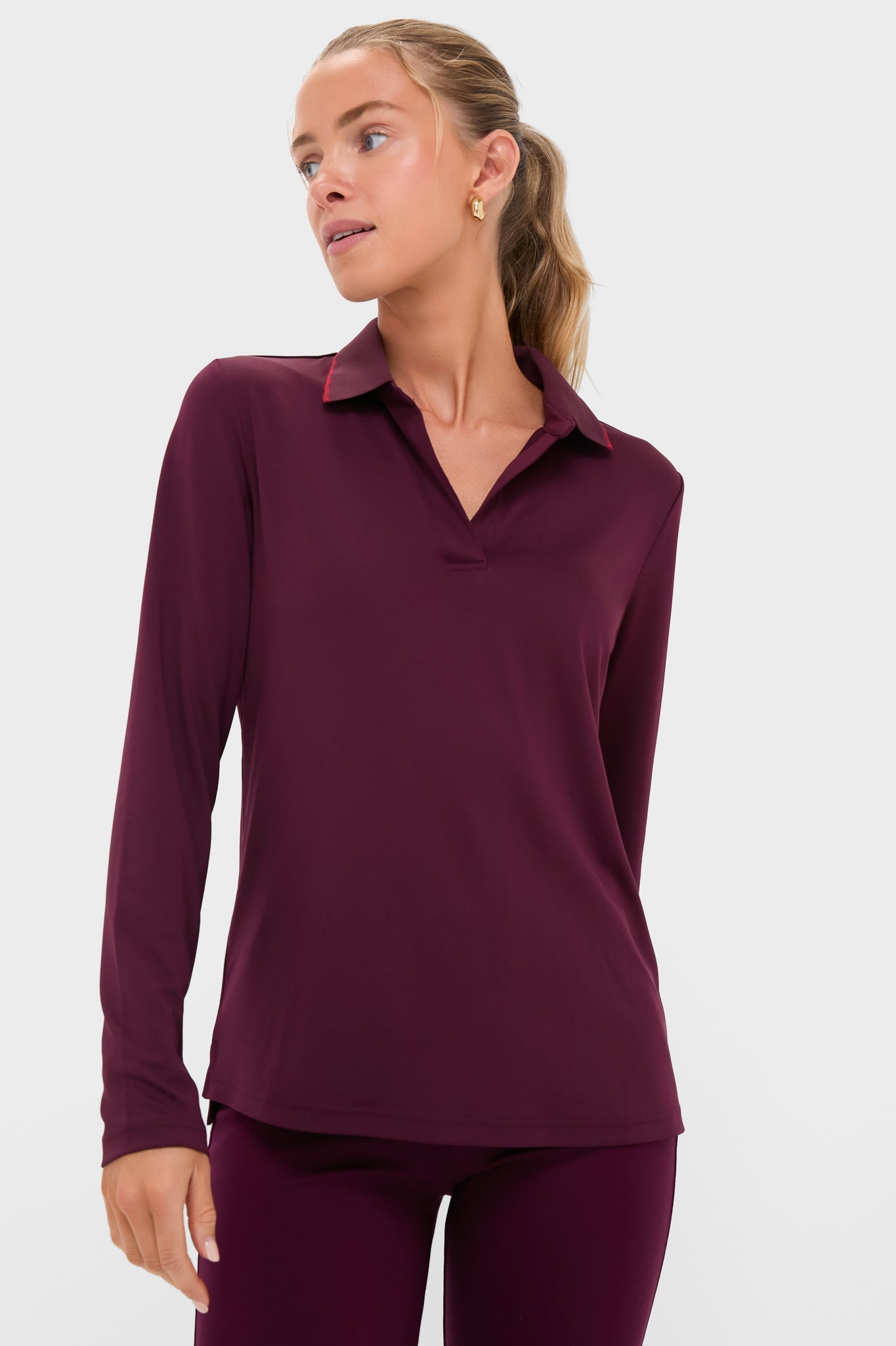 Winetasting Long Sleeve Performance Jersey Caroline Polo