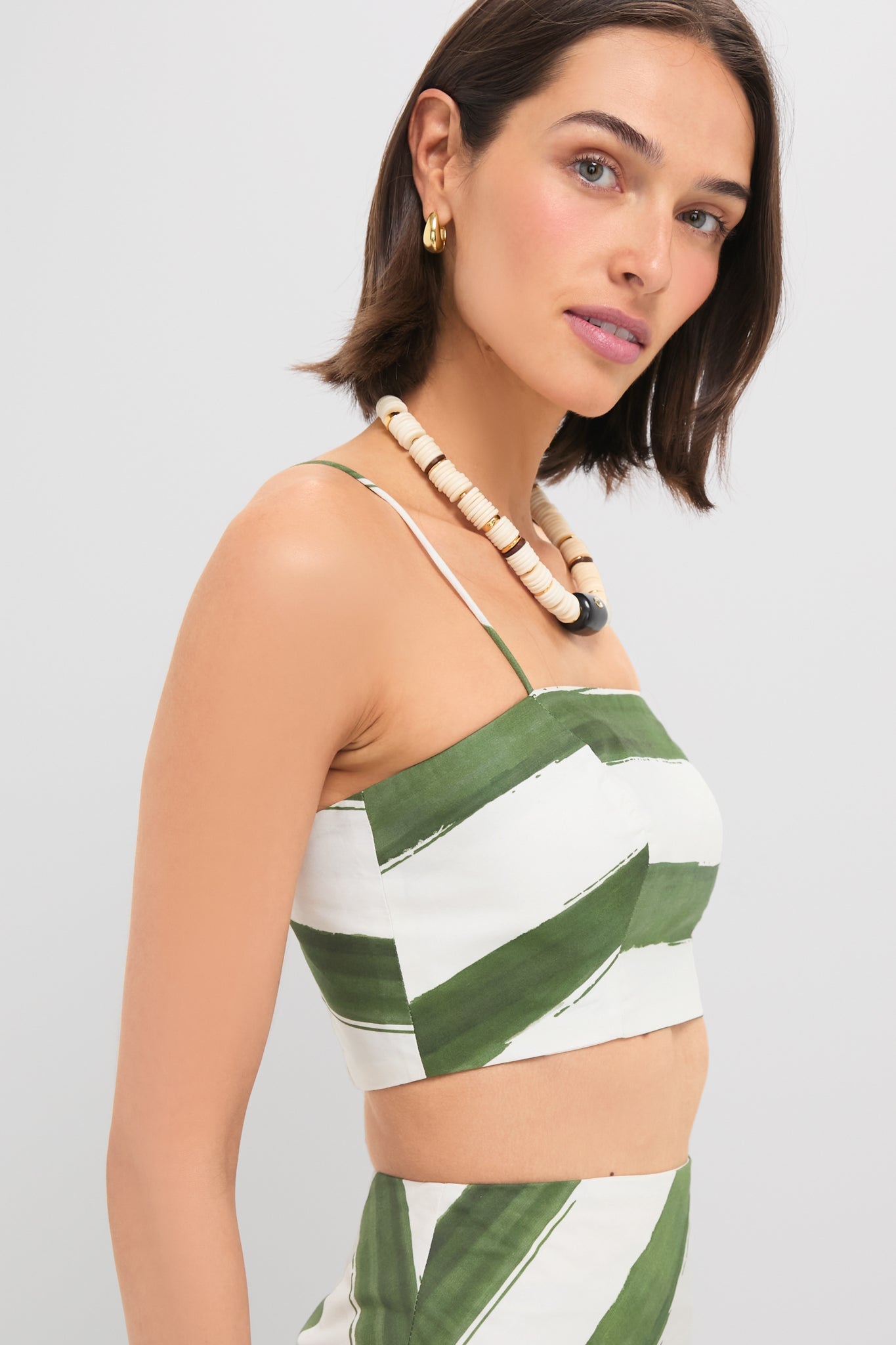 Green Stripe Nature Top