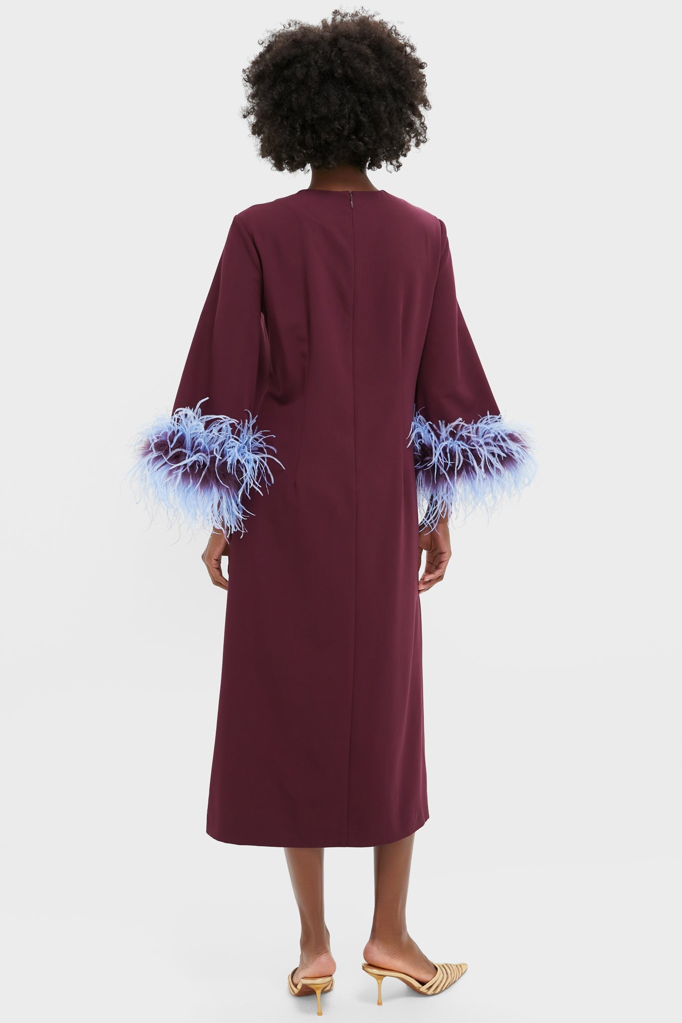 Winetasting Feather Eleanor Dress