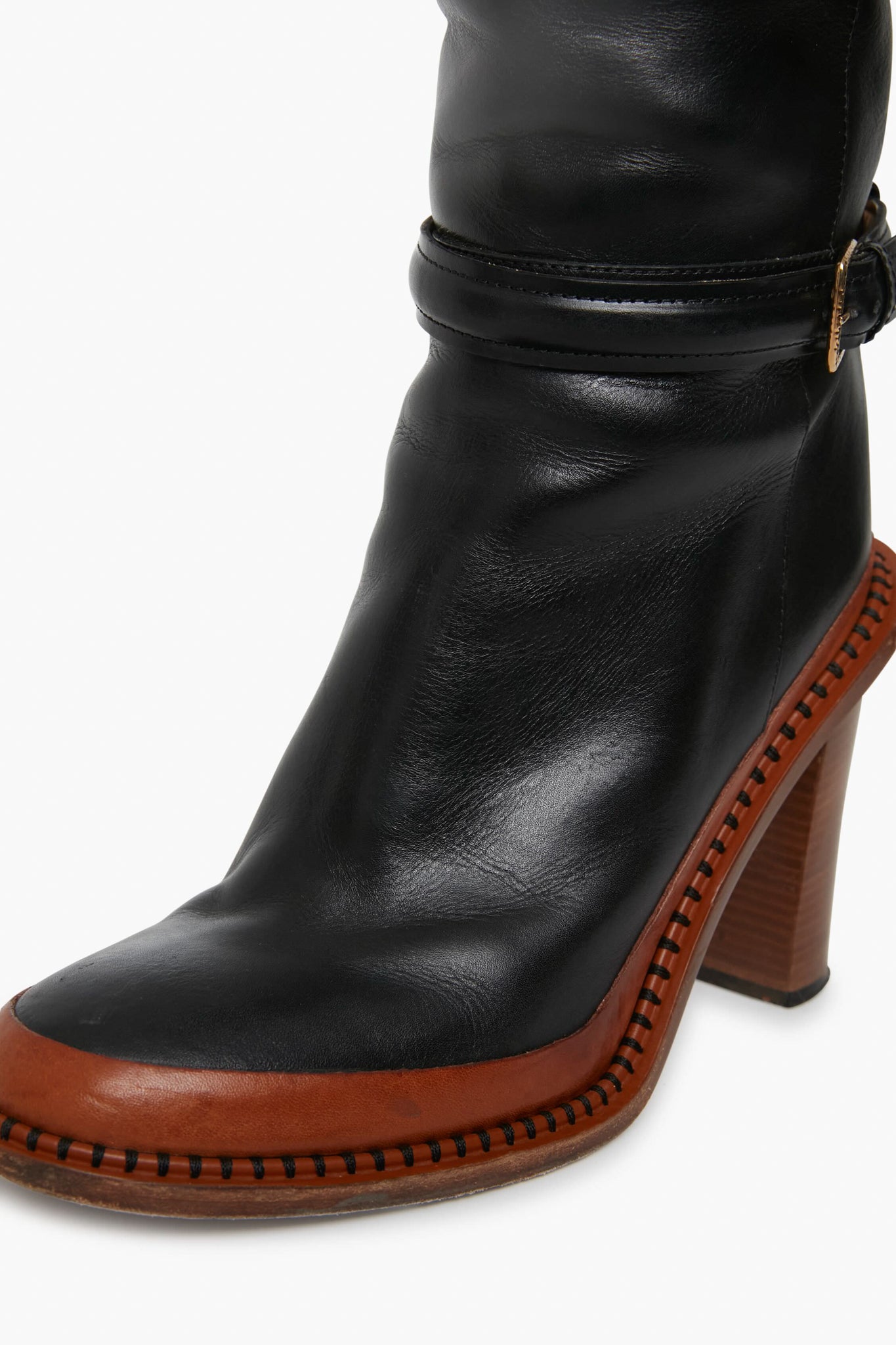 Noir Devon Knee High Boot