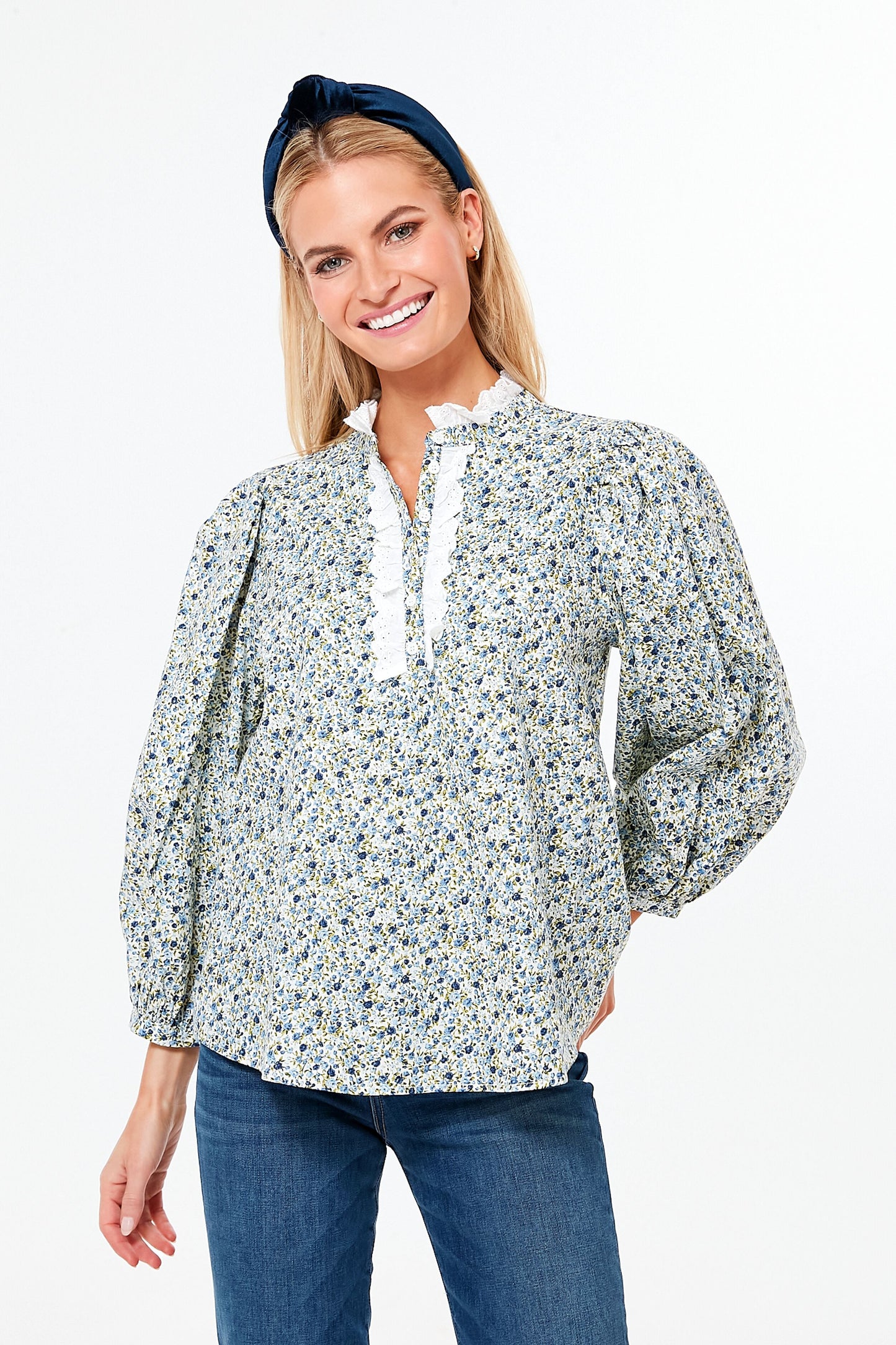 Ruffle Collar Conley Blouse