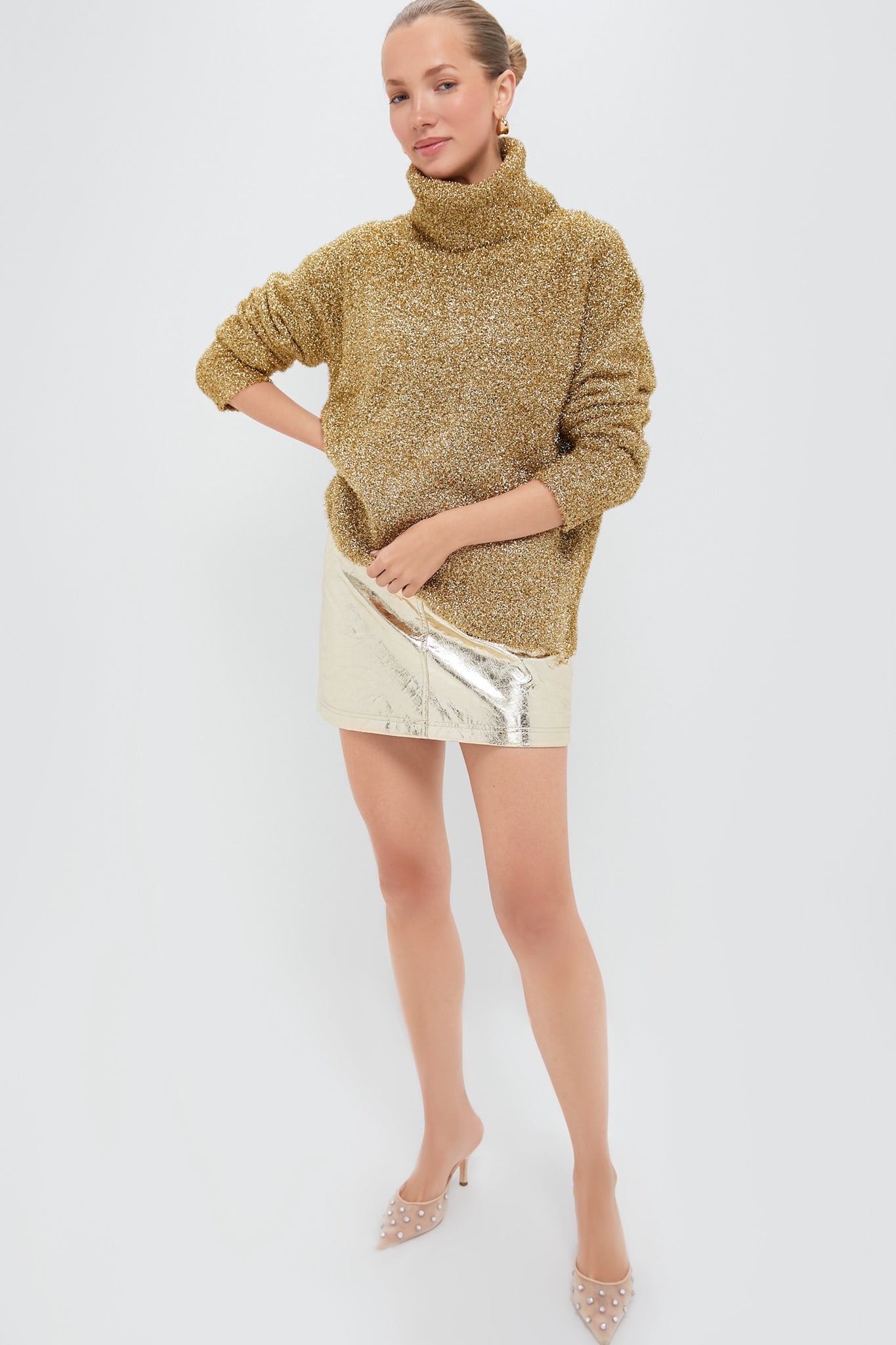 Cracked Gold Kaitlin Skirt