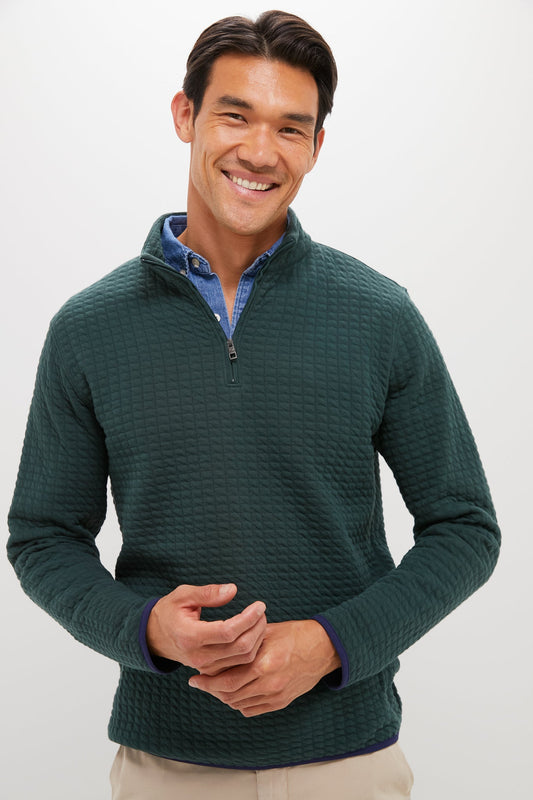 Nordic Pine Quad Quilted Quarter Zip