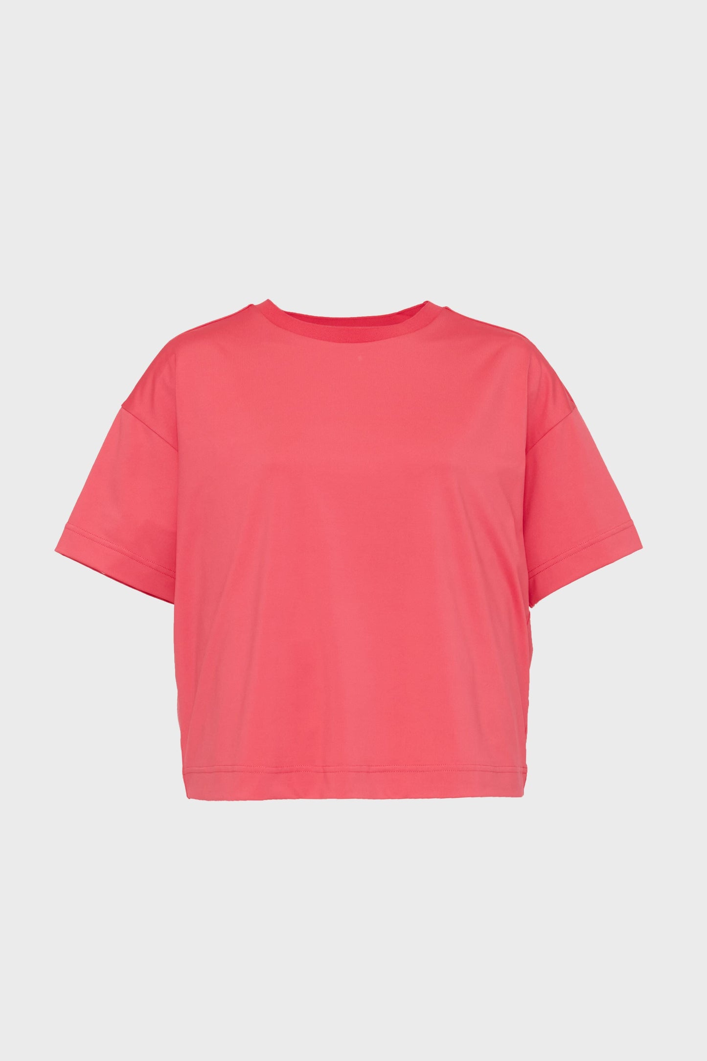 Hot Pink Cropped Ryan Boyfriend Tee