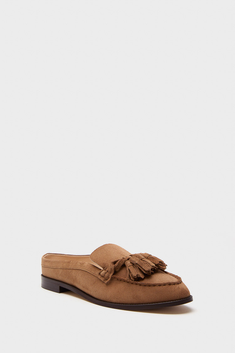 Camel Suede Mara Loafers