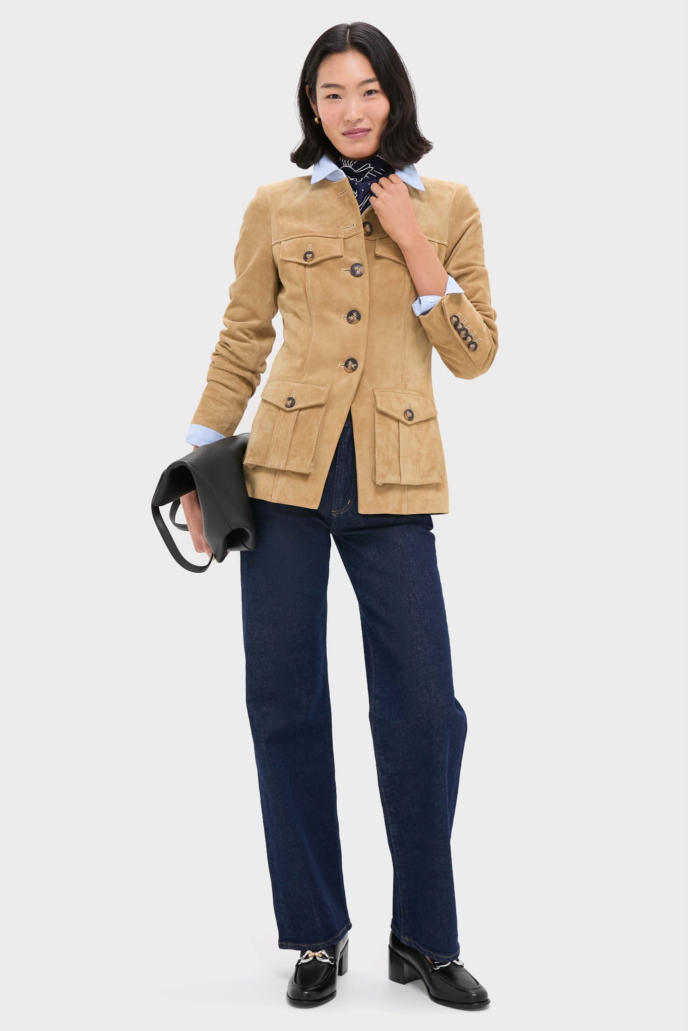 Perfect Black Jessa Heeled Loafer