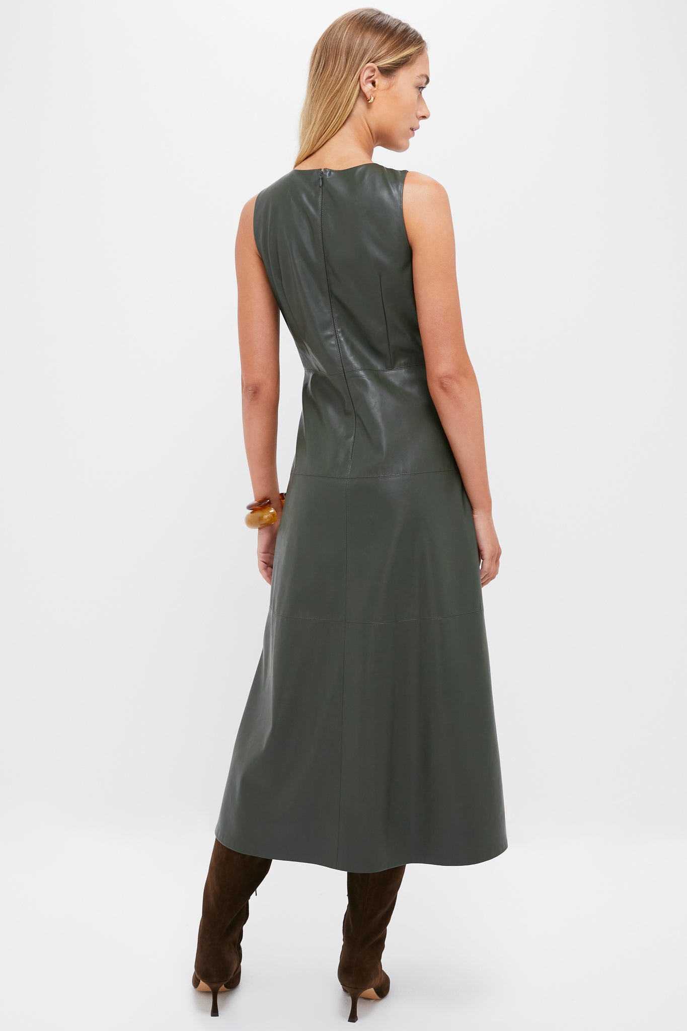 Dark Hunter Green Manon Dress