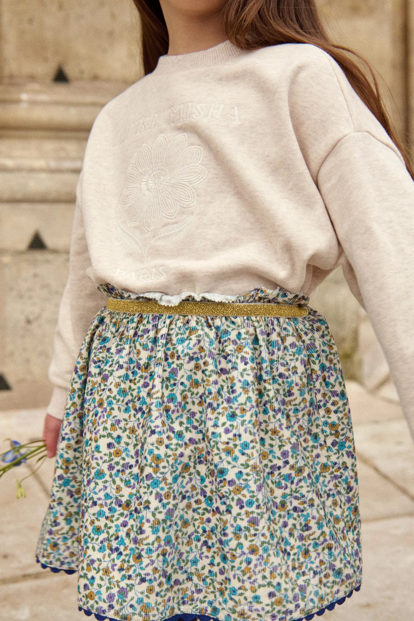 Velvet Cream Cephee Skirt