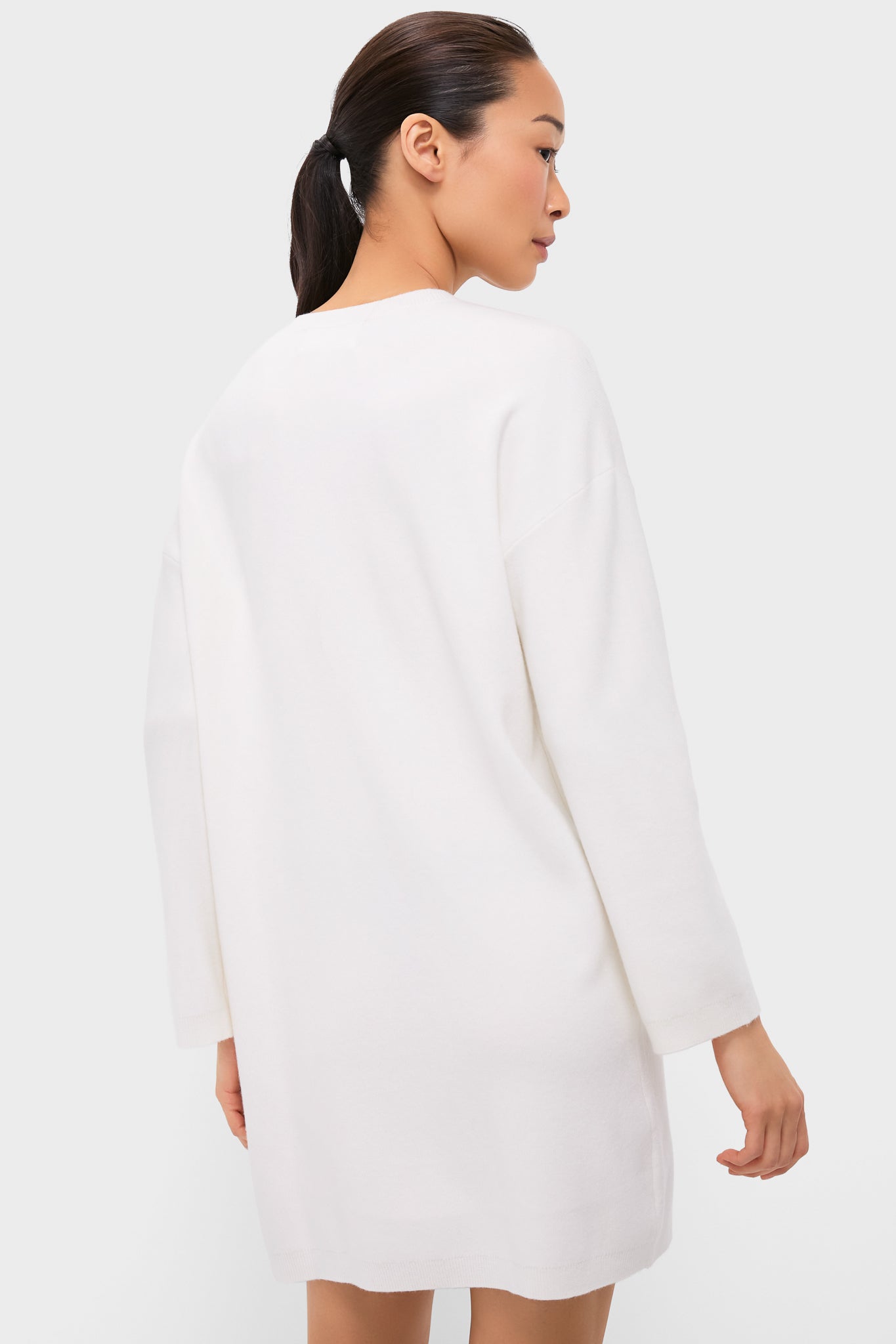 Winter White Vivianne Crewneck Dress