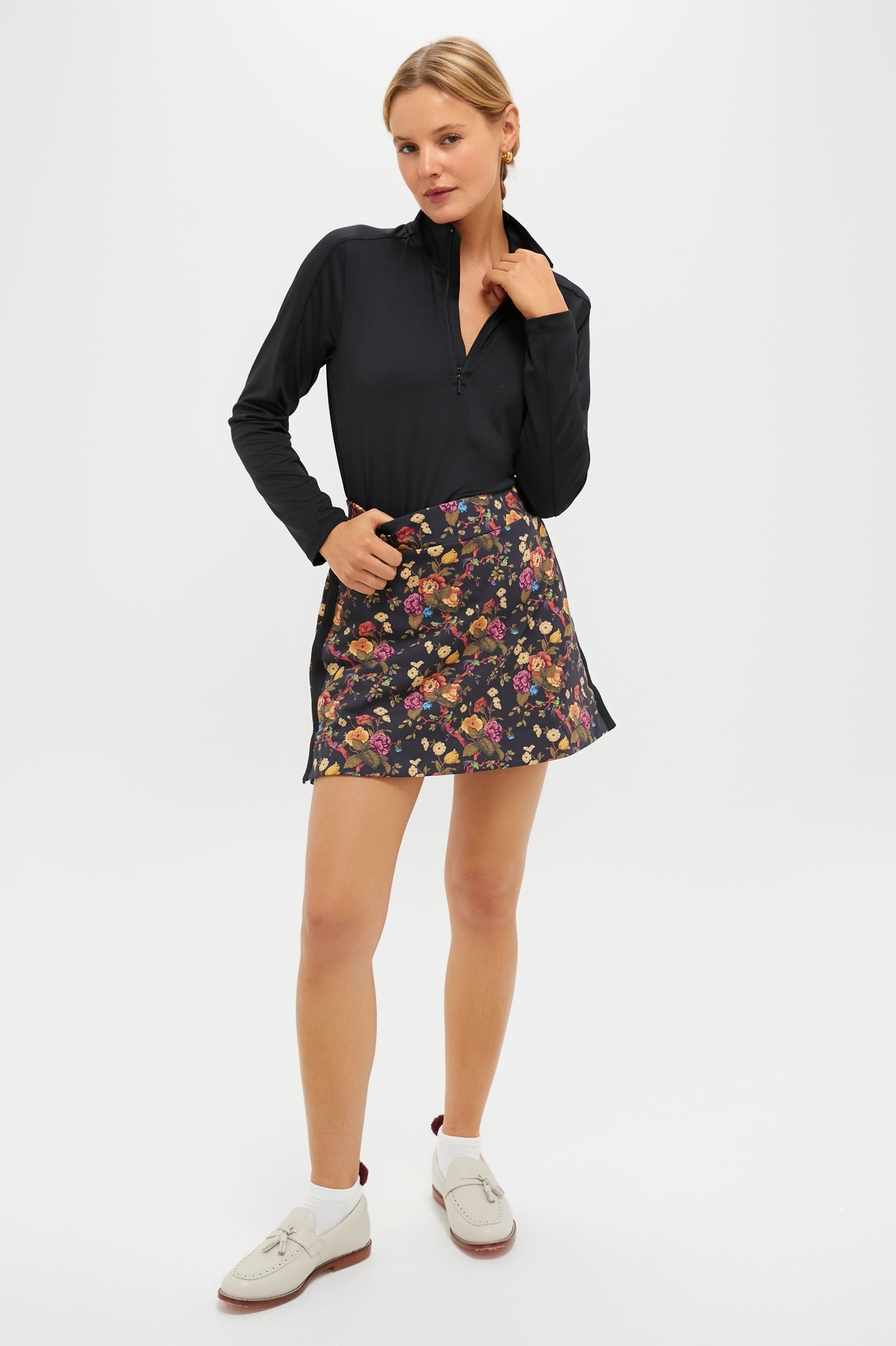 Baroque Floral 16 Inch Performance Stretch Woven Karrie Golf Skirt