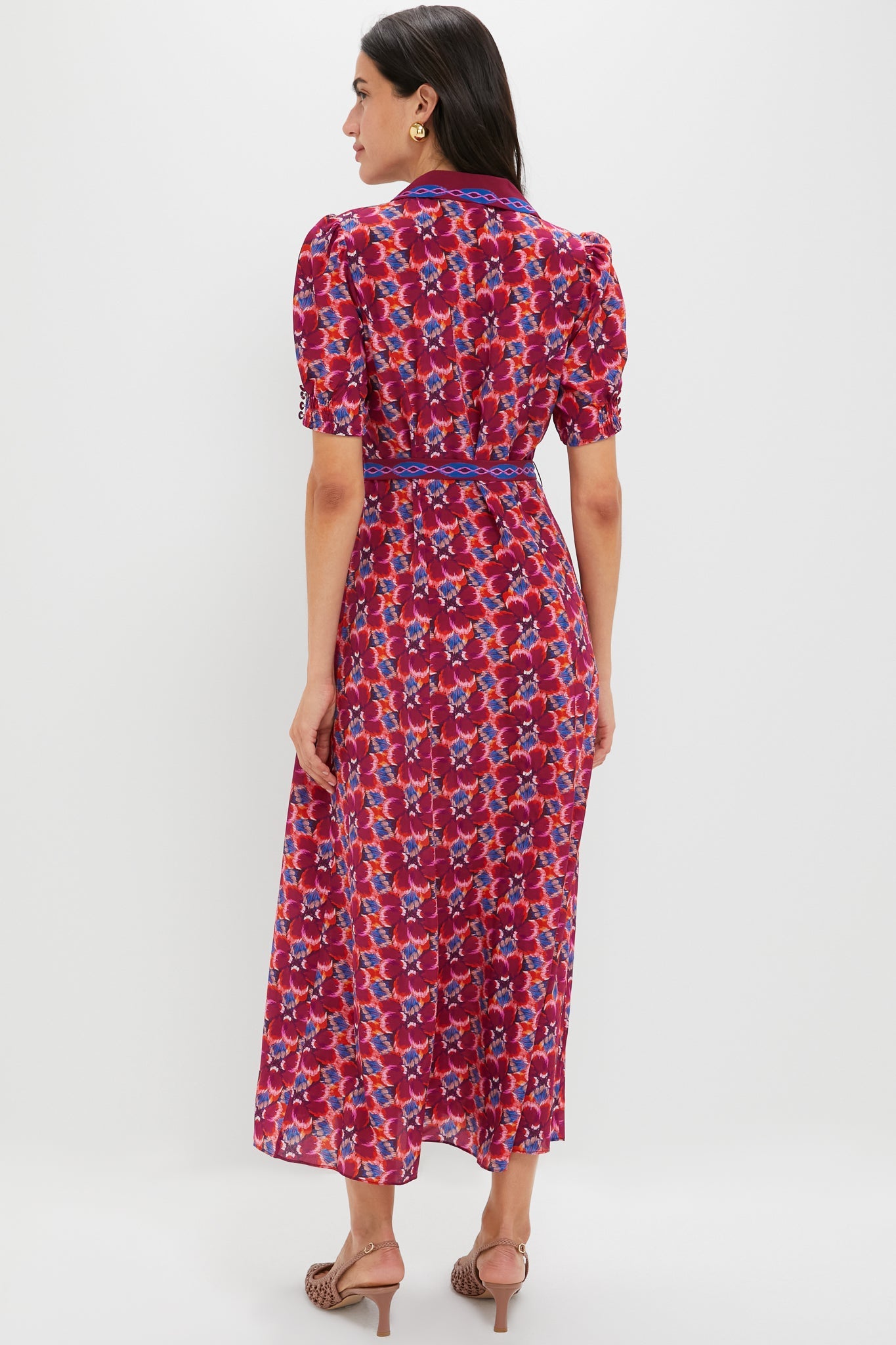 Quail Magenta Vanessa-D Midi Dress