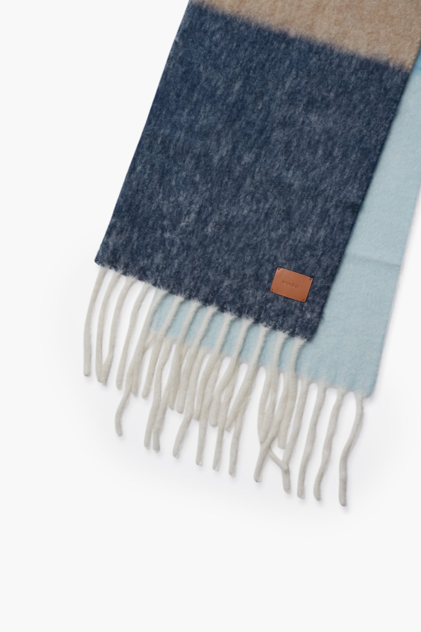 Palisade Brushed Oversized Alpaca Stripe Scarf