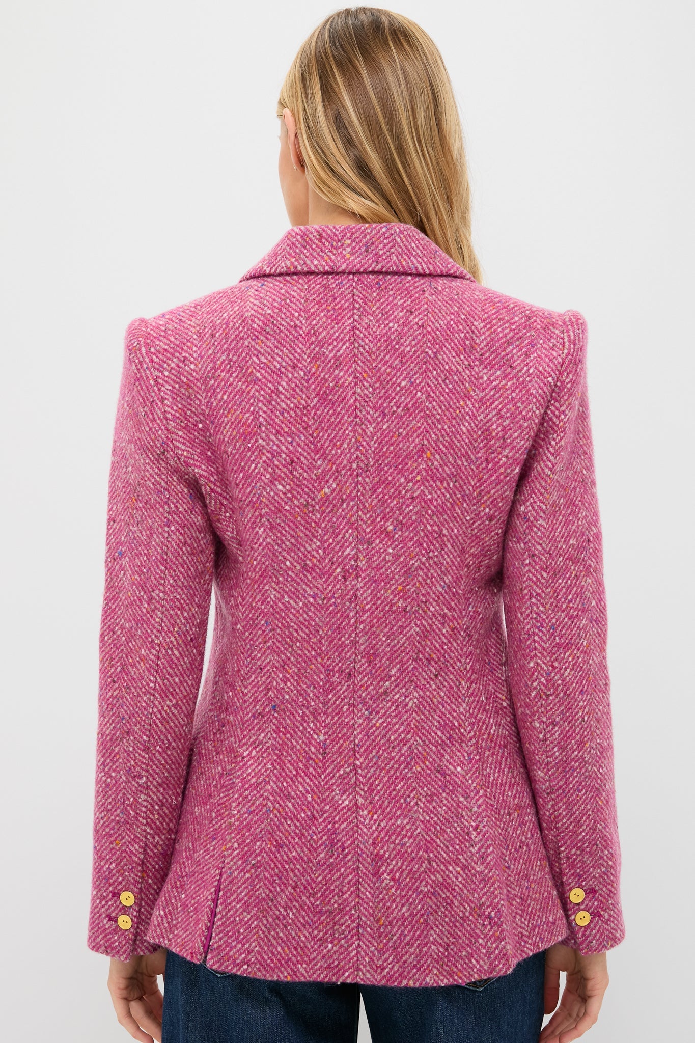 Pink Multi Herringbone Chamberlain Blazer