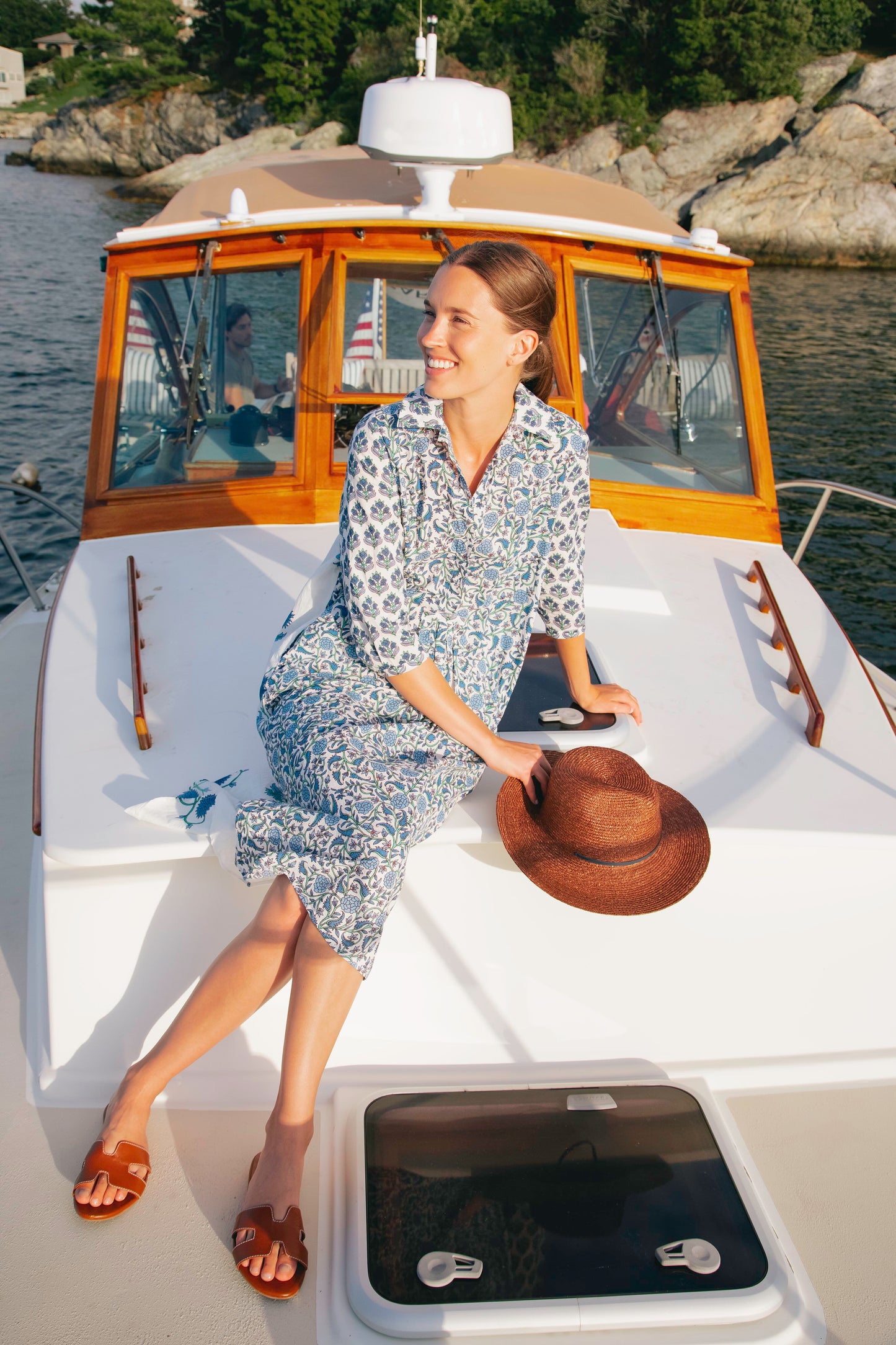 Exclusive Cornflower Blue Brooklyn Long Dress