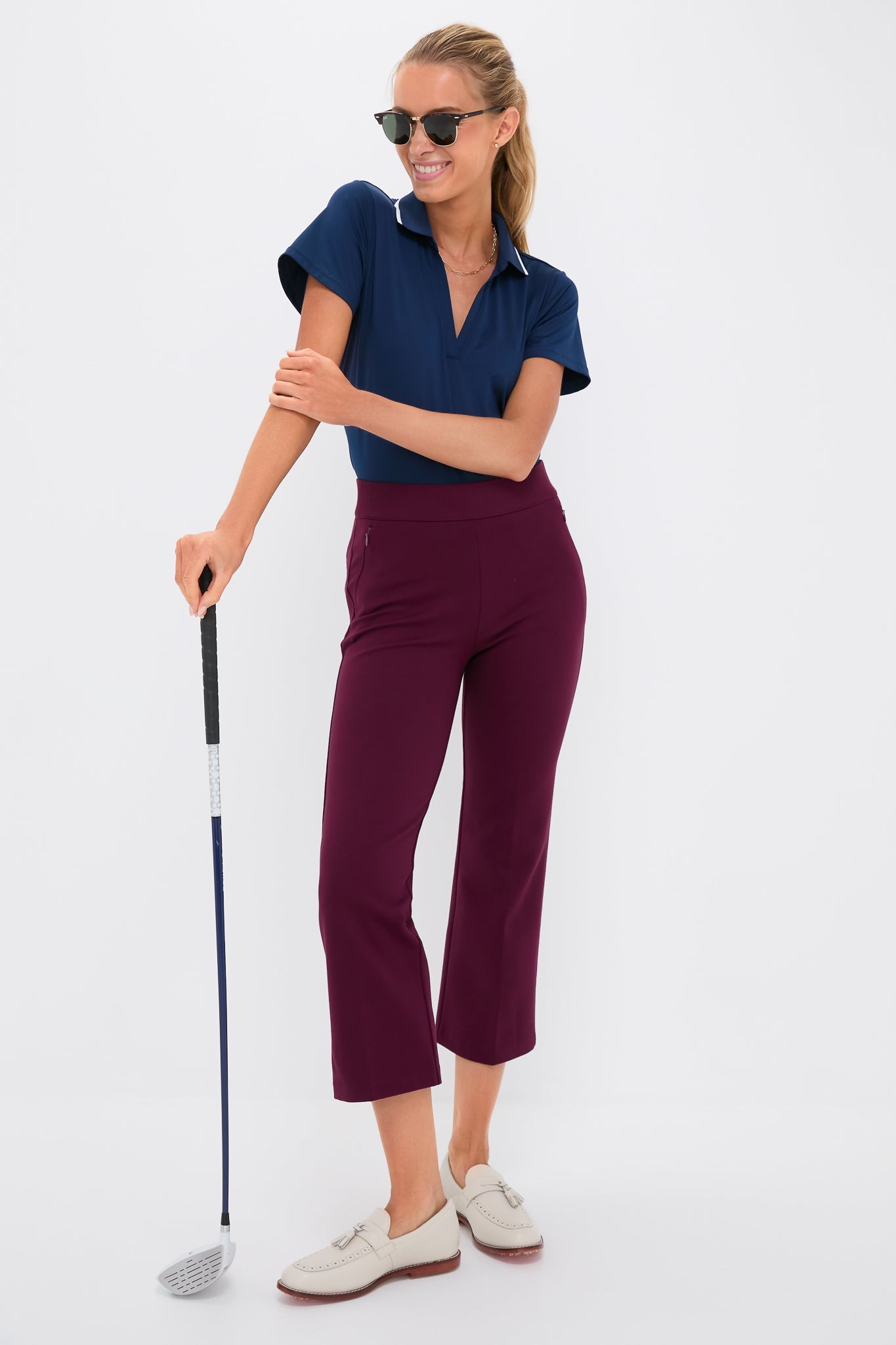 Winetasting 25 Inch Cropped Compression September Pant