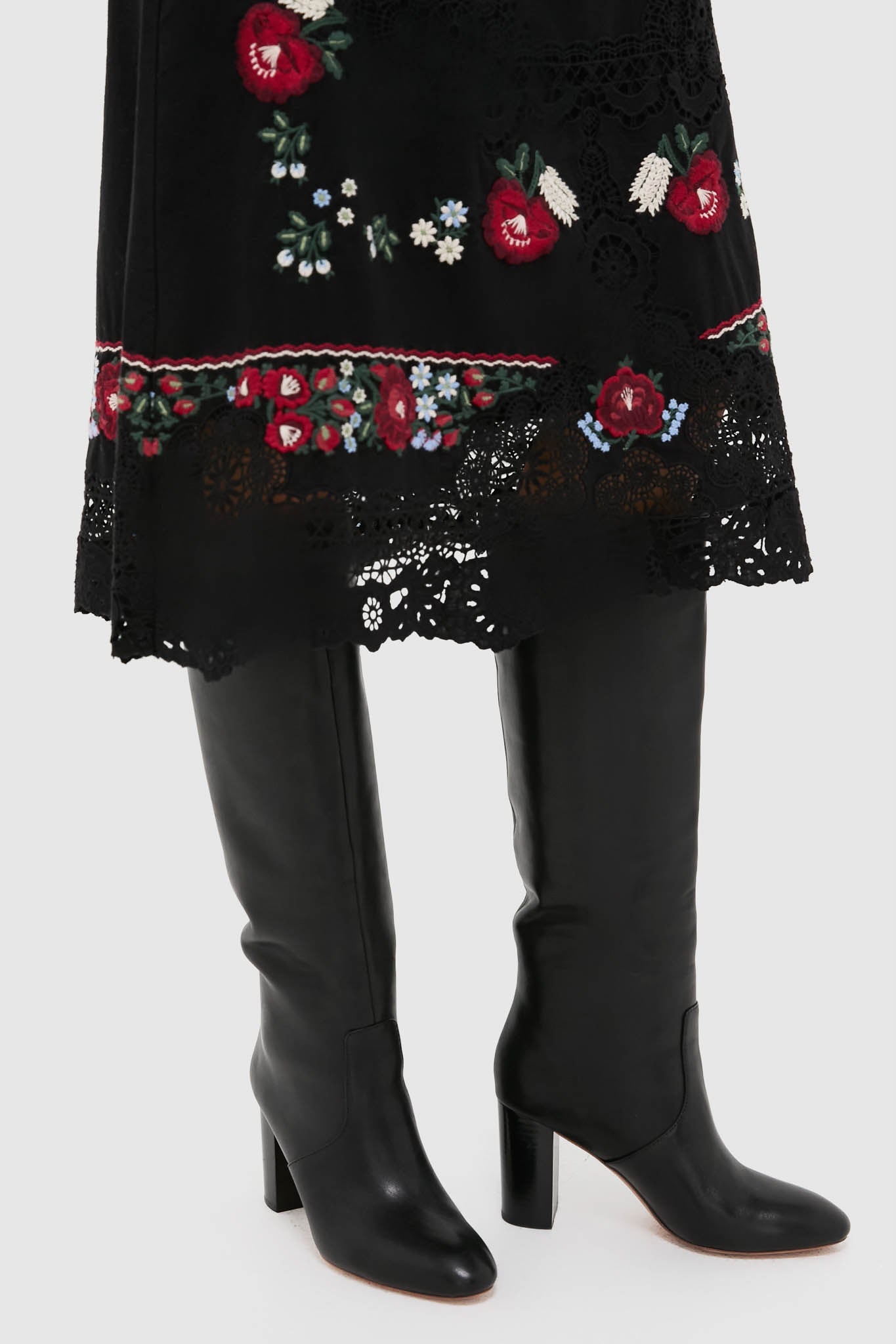 Black Goldy Tall Boots