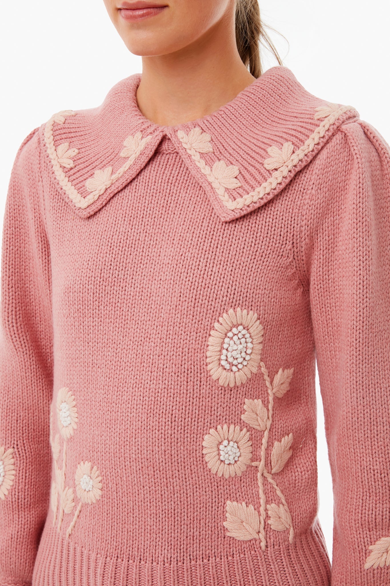 Rose Blush Union Collared Pullover