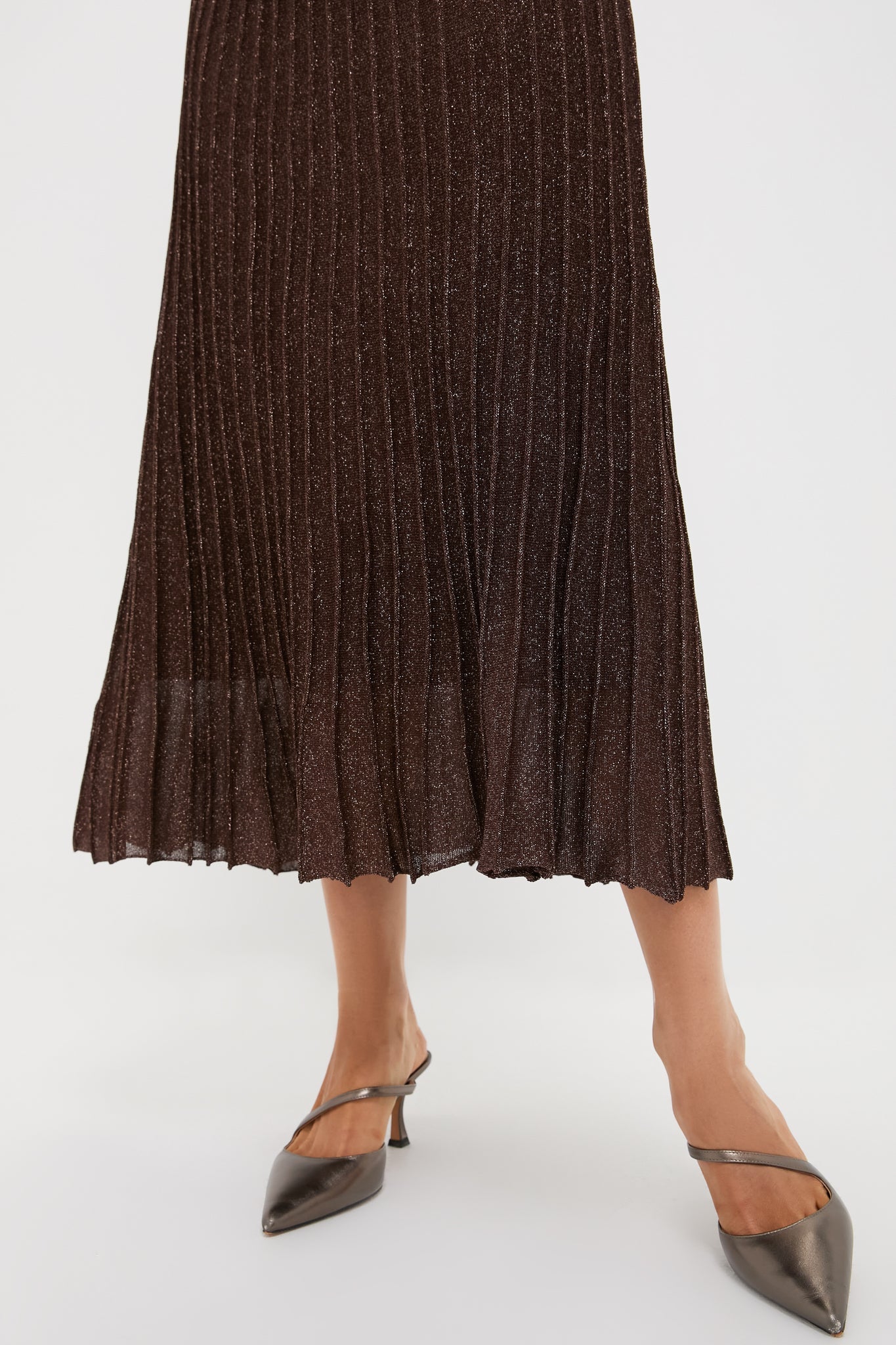 Exclusive Brown Long Sleeve Maxi Dress