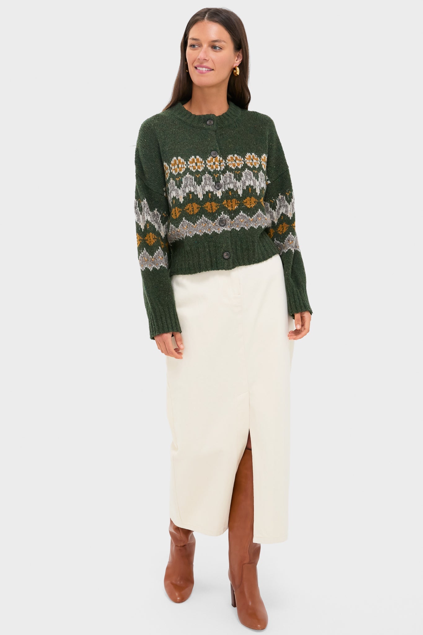 Dark Forest Fairisle Cammie Sweater