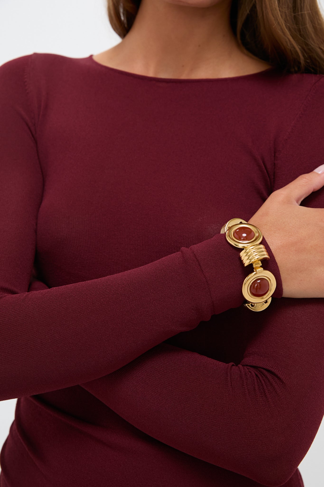 Burgundy Aaron Bracelet