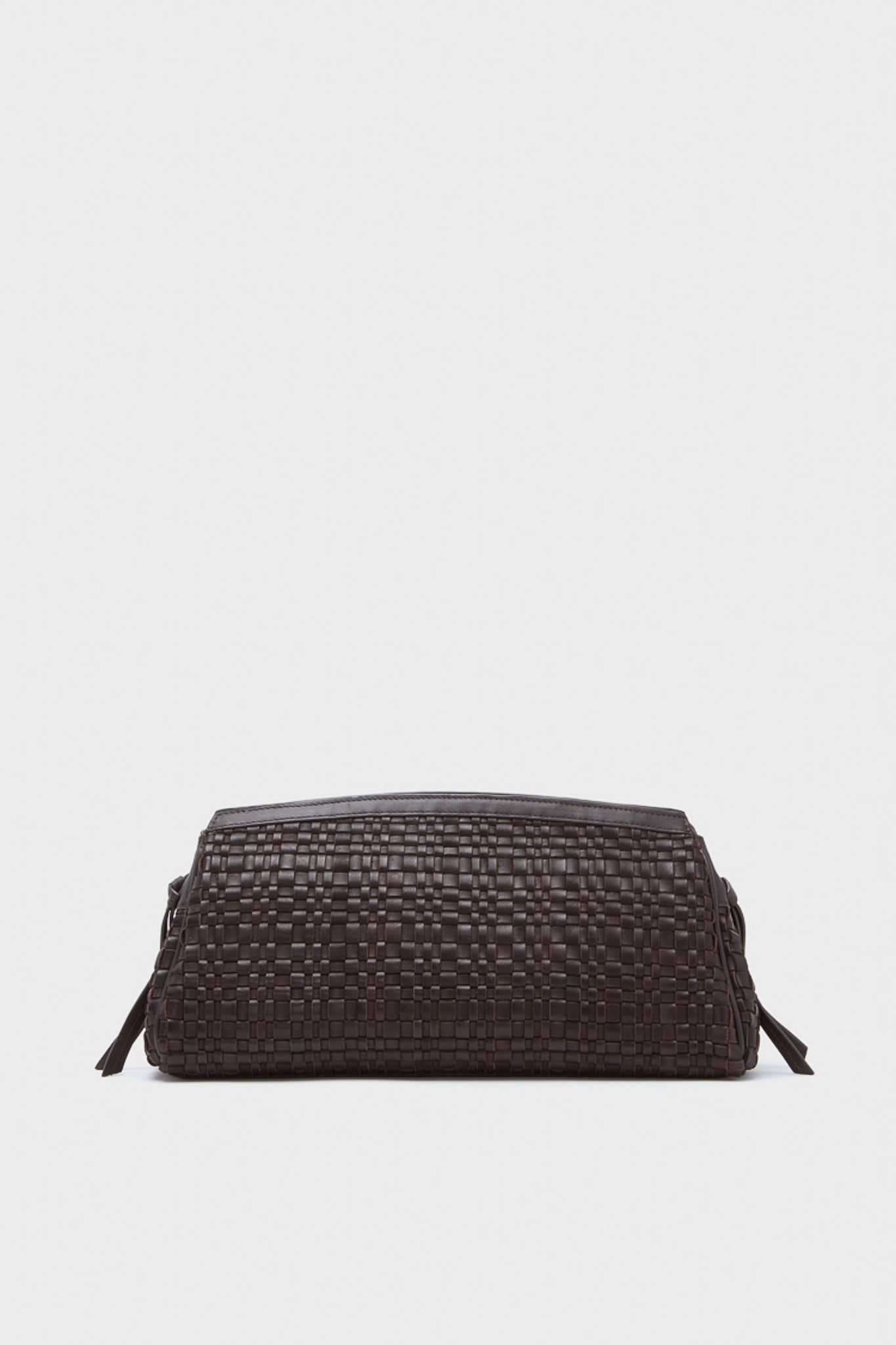 Espresso Woven Maude Soft Clutch