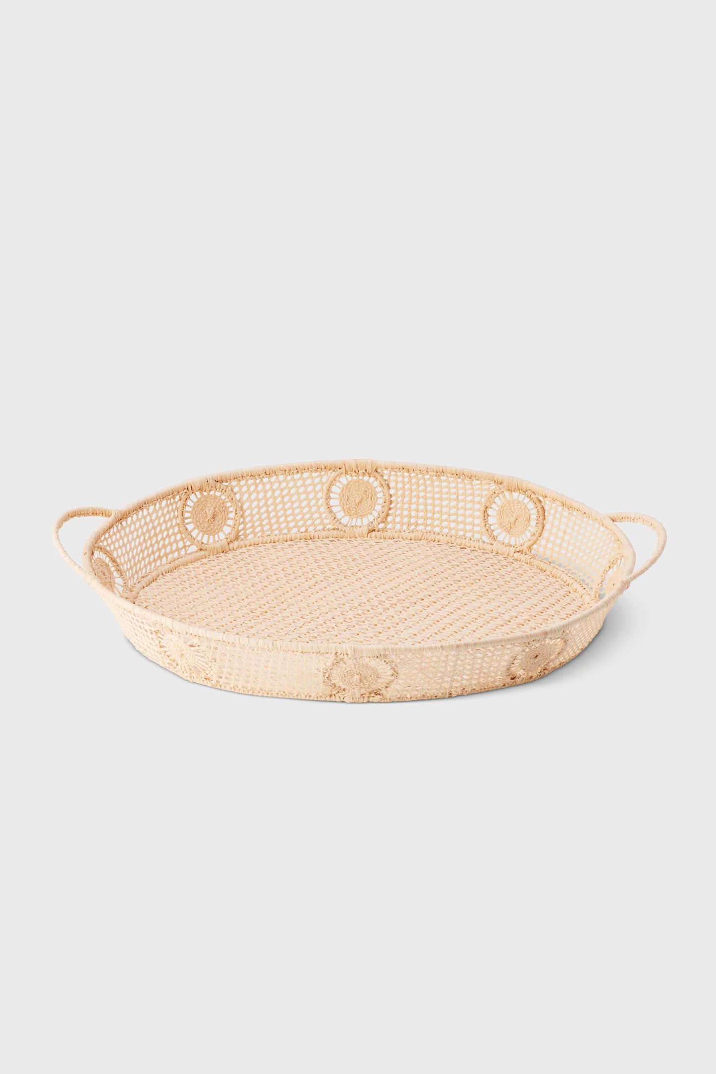 Raffia Round Tray