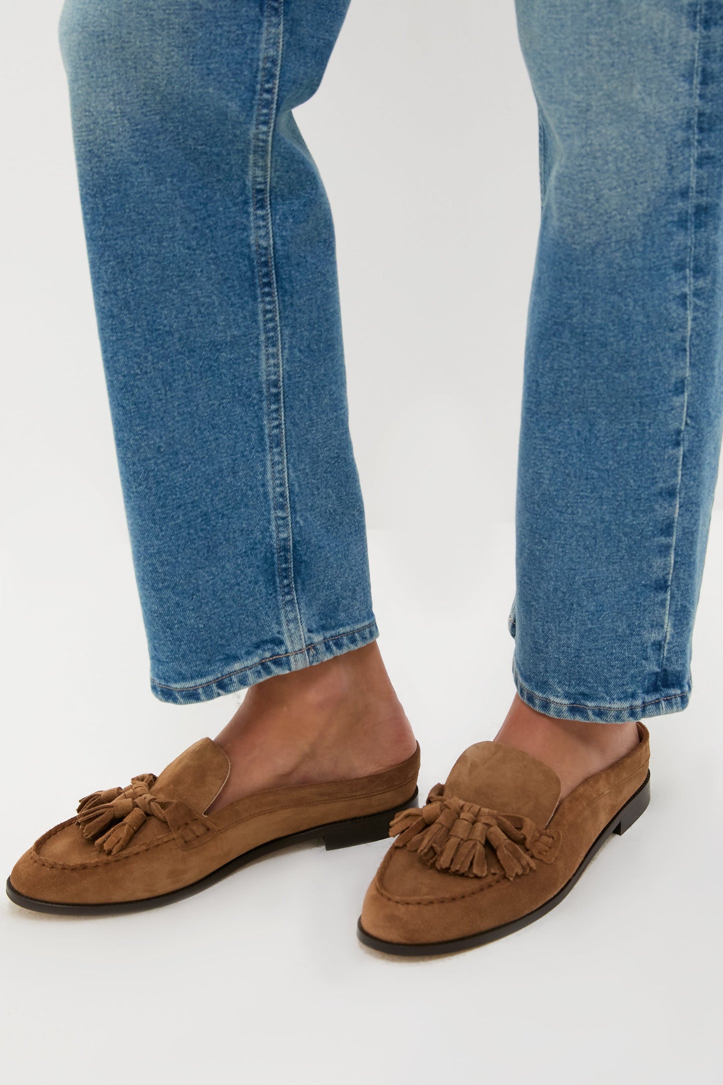 Camel Suede Mara Loafers
