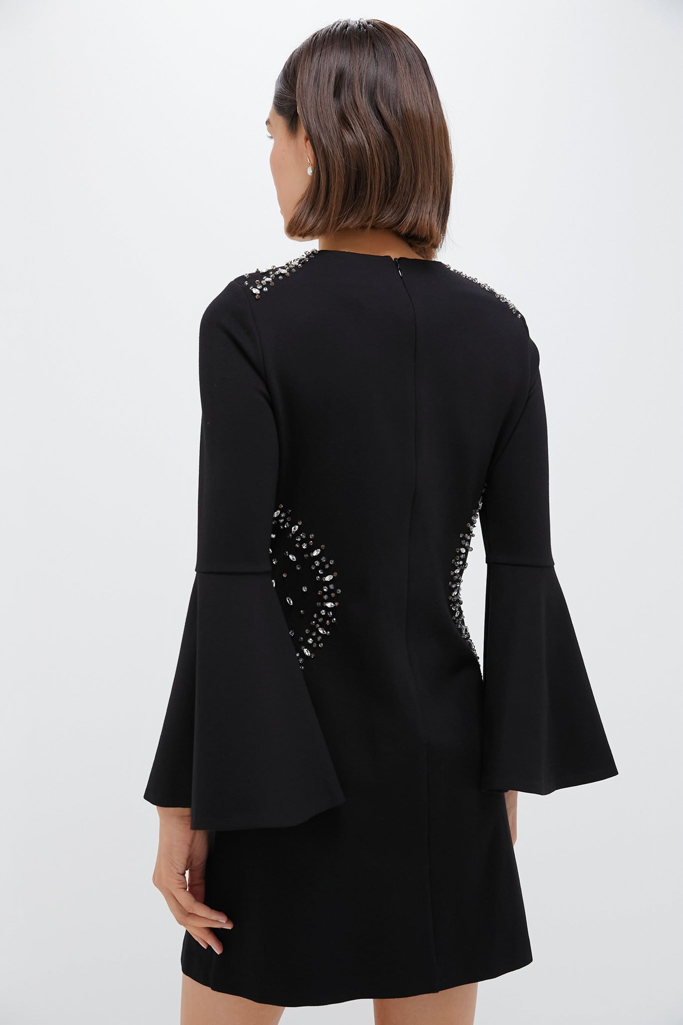 Black Embellished Farrow Dress