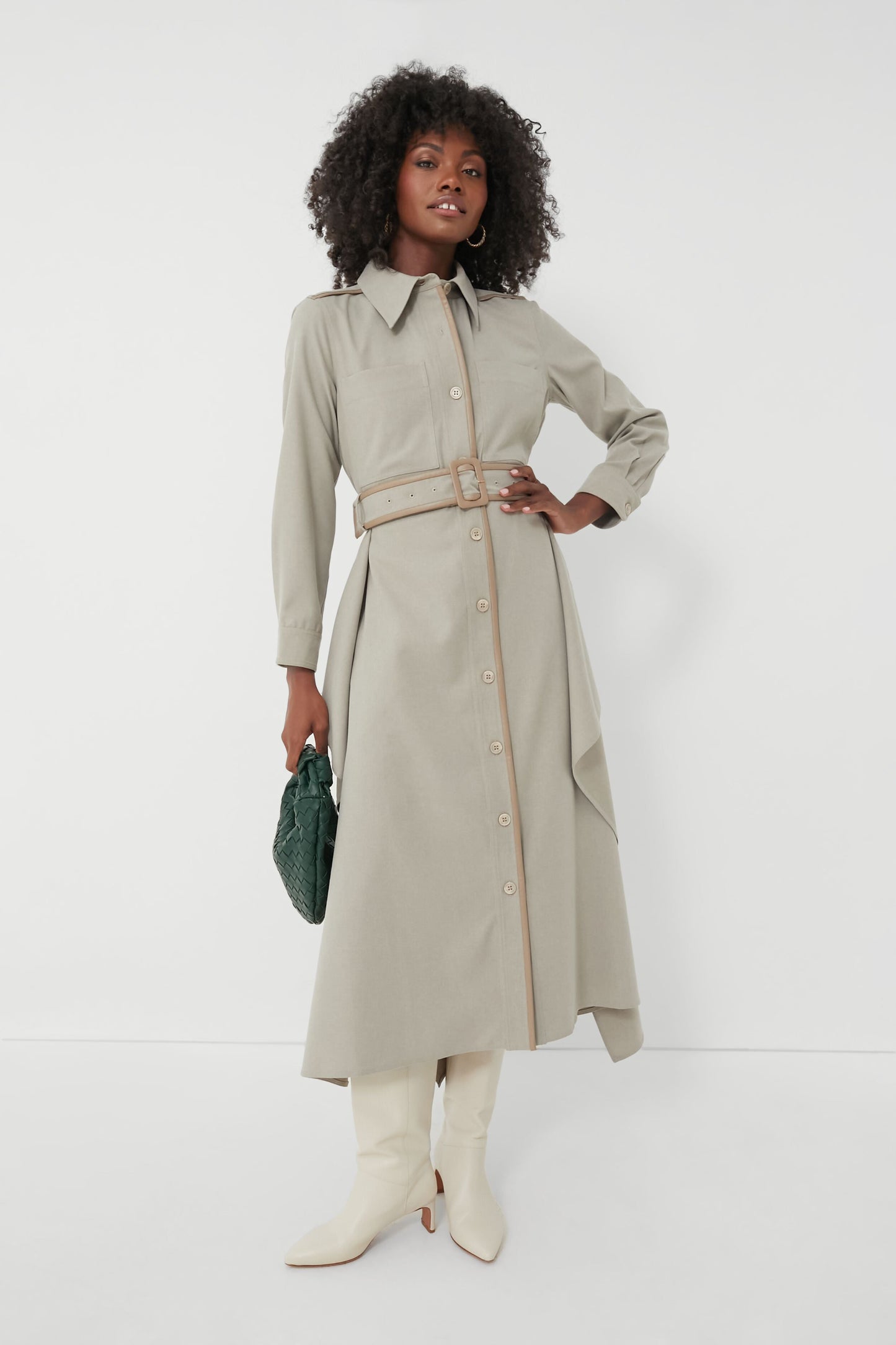 Stone Belted Anita Dress