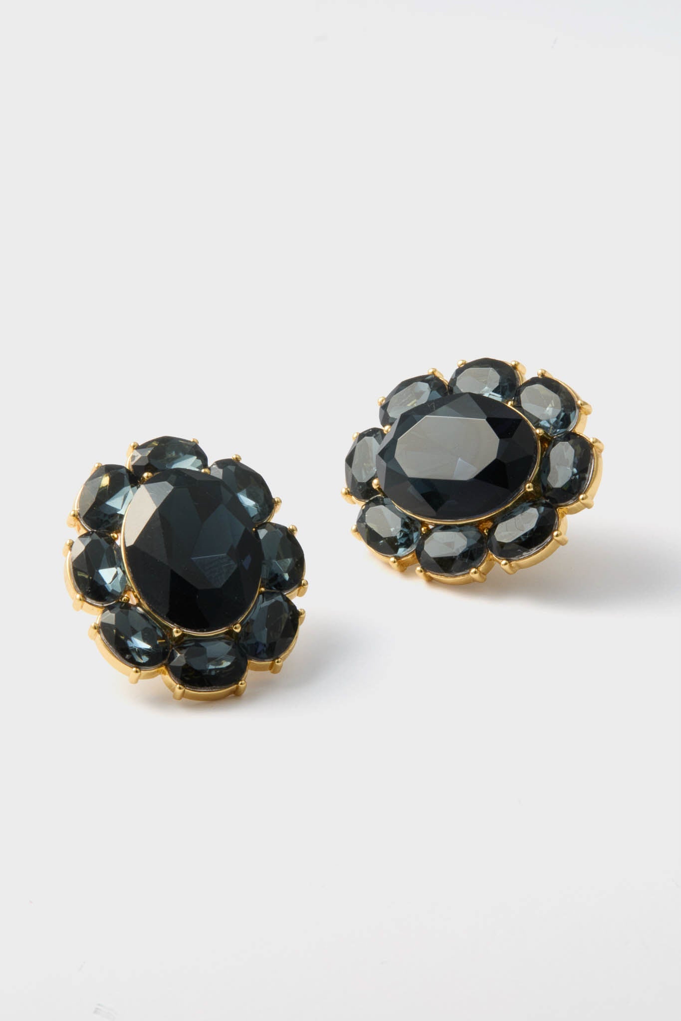 Navy Crystal Emaline Studs