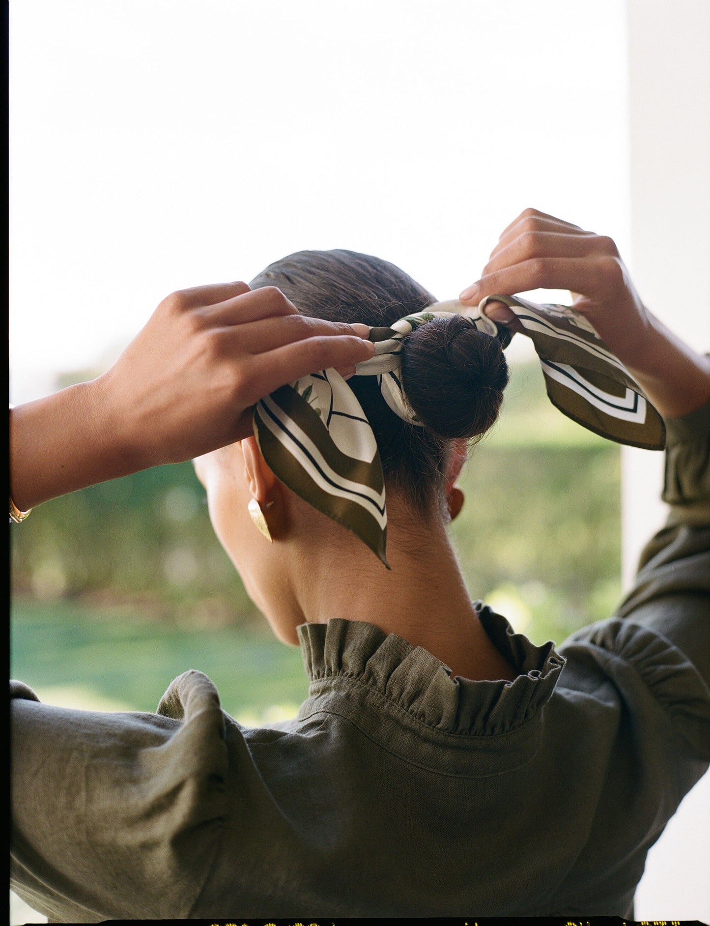 Fresher Buds Small Silk Scarf