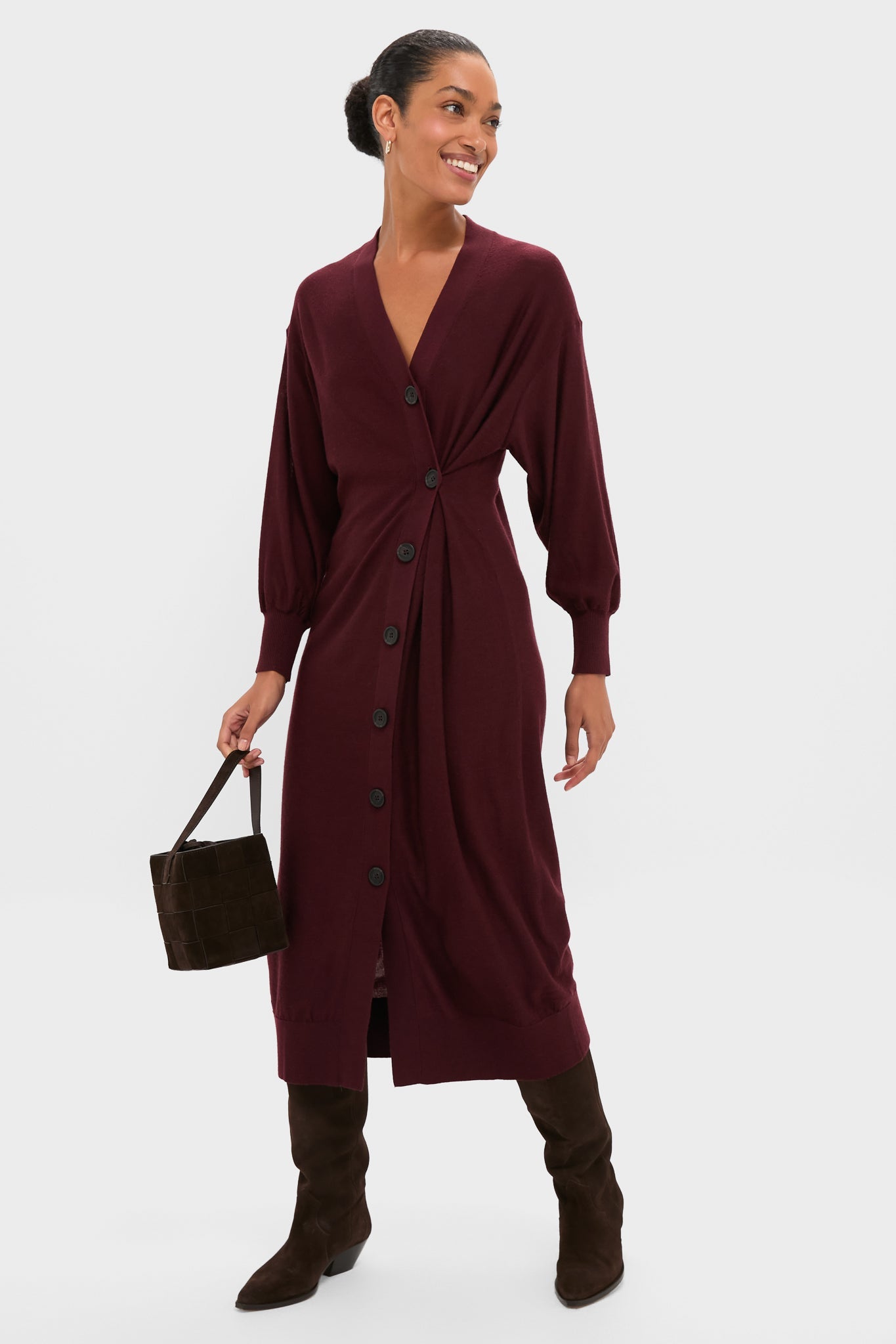 Mulberry Drippy Cardi Dress