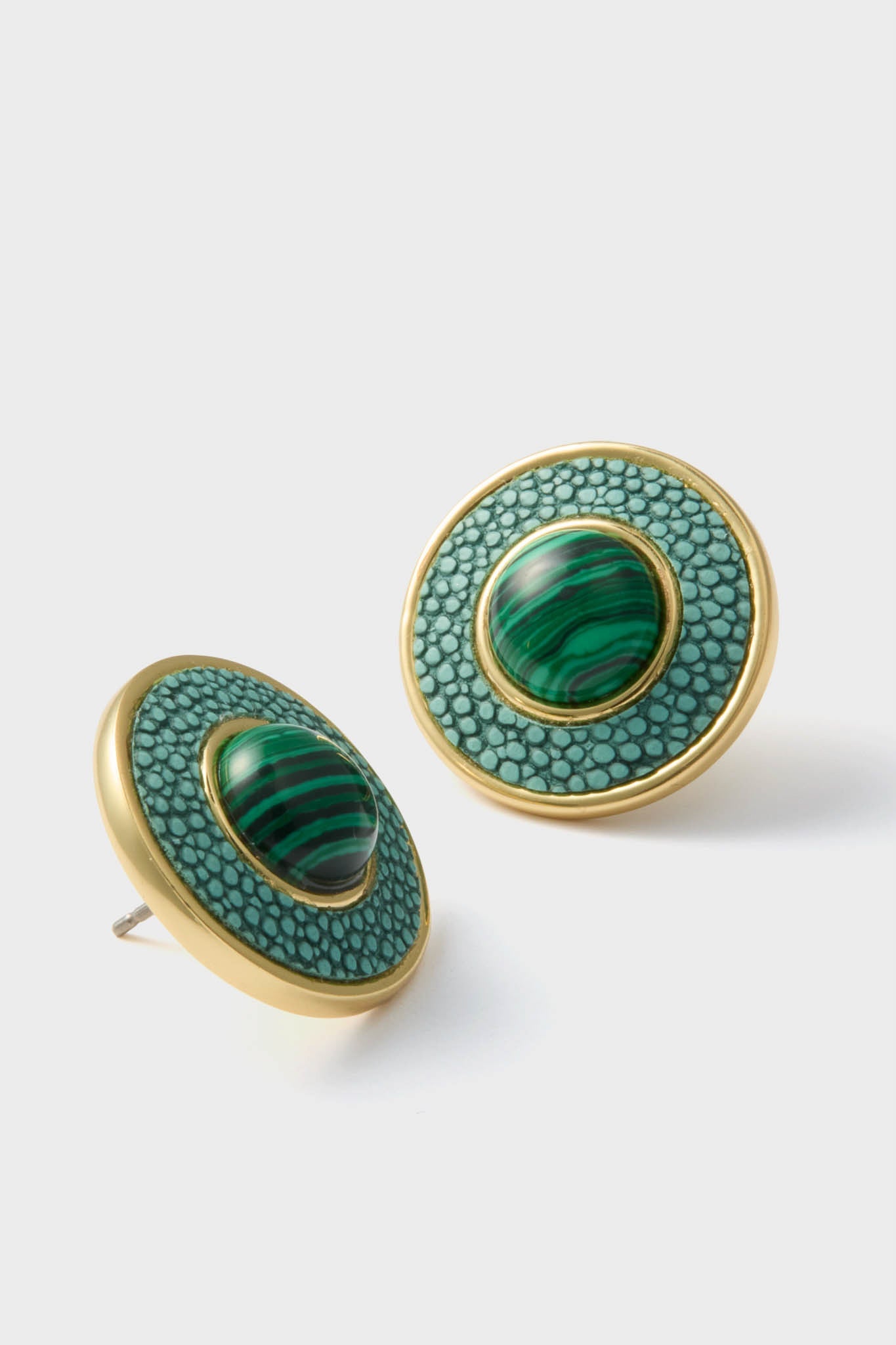 Malachite Emery Studs