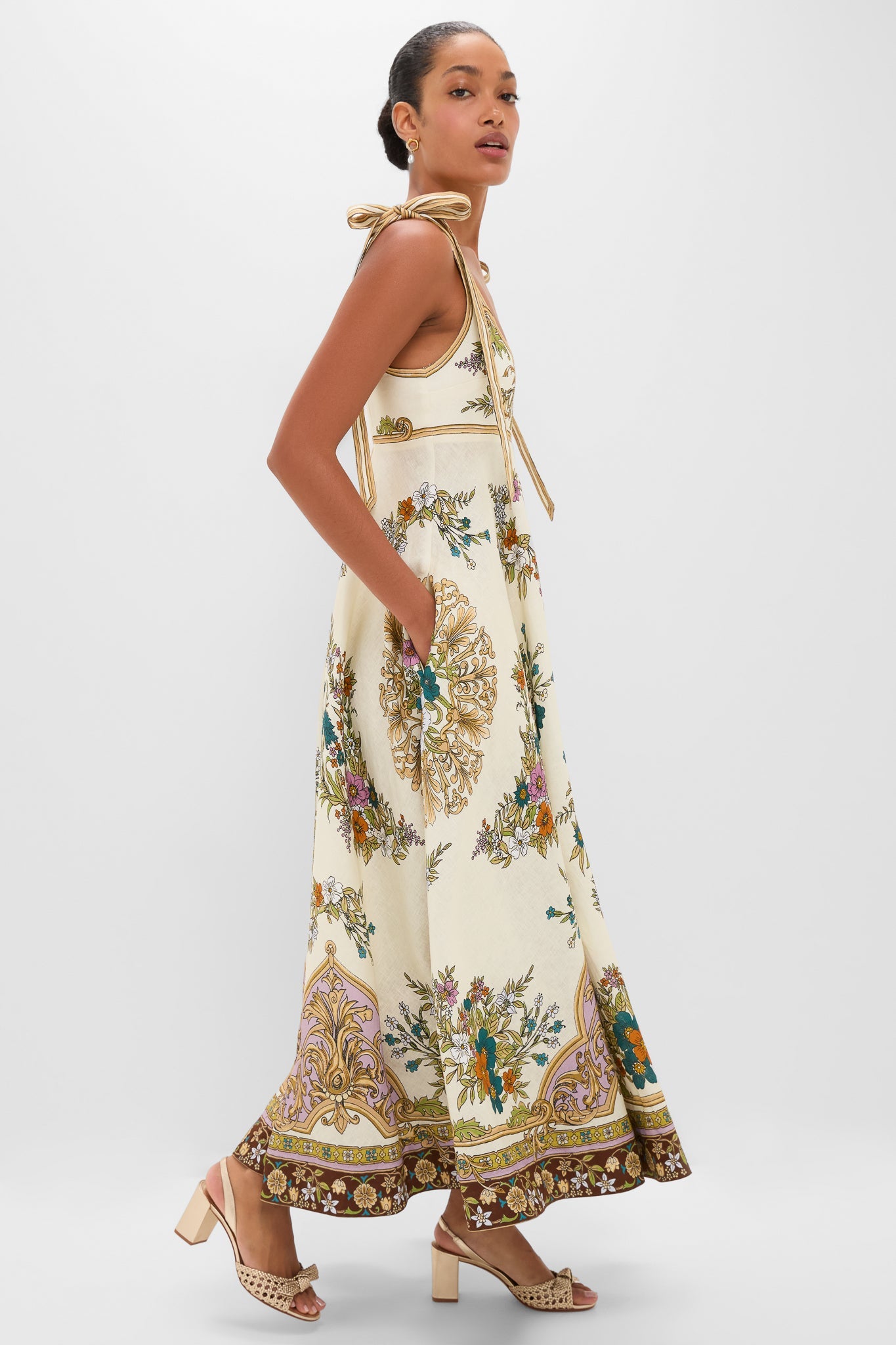 Crema Antoinette Ballet Midi Sundress