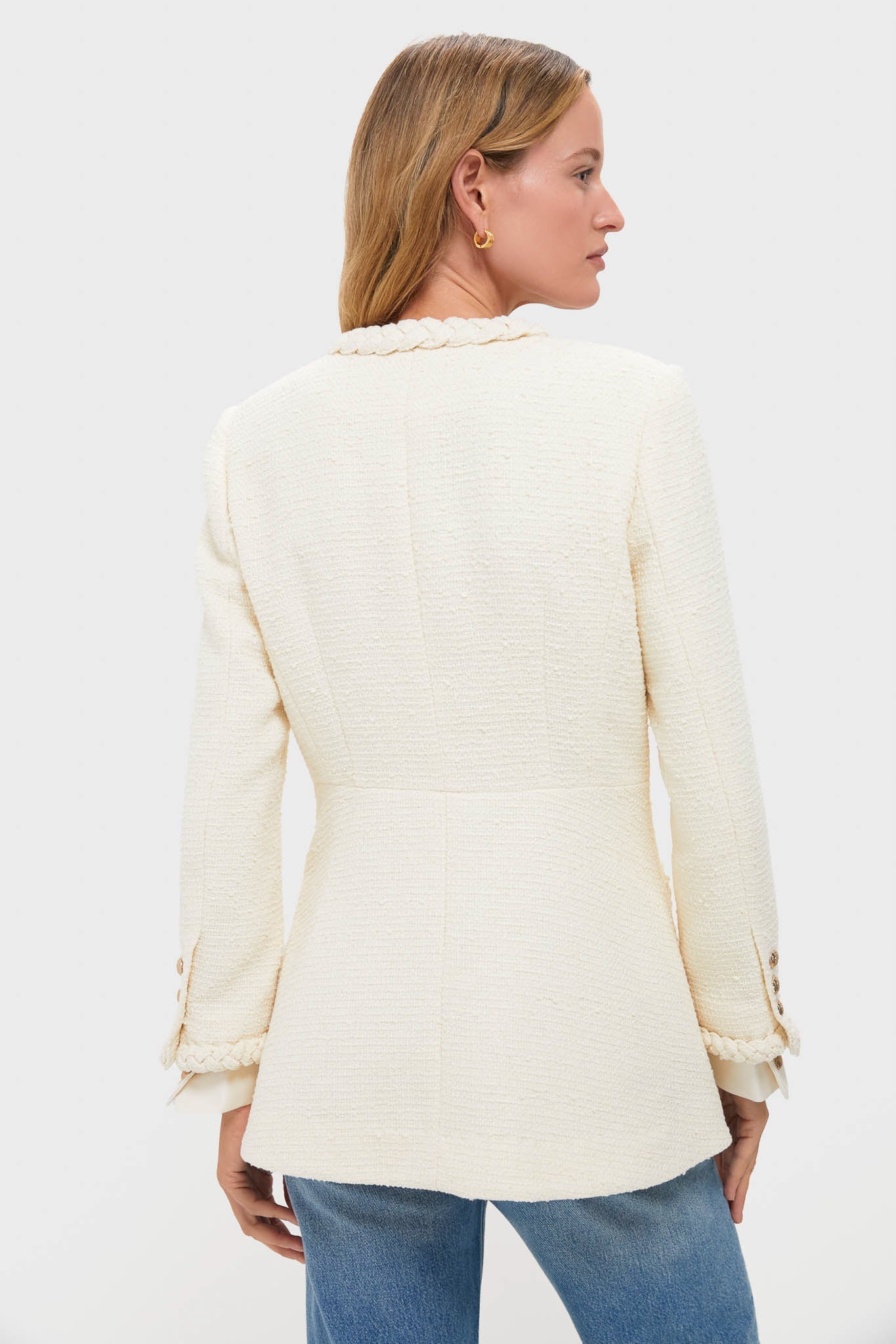 Cream Braided Trim Shay Jacket