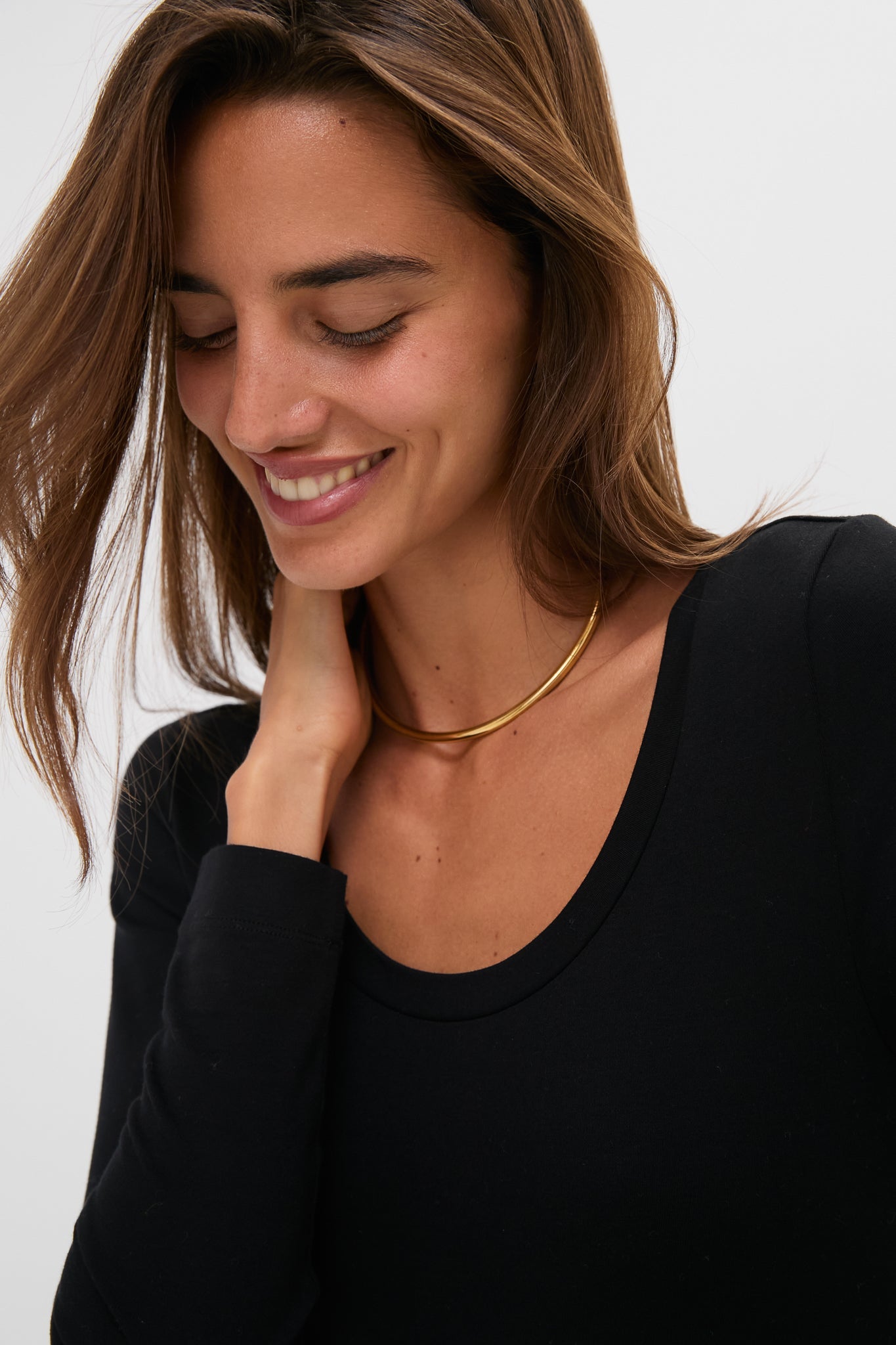 Black Long Sleeve Sara Maxi Dress