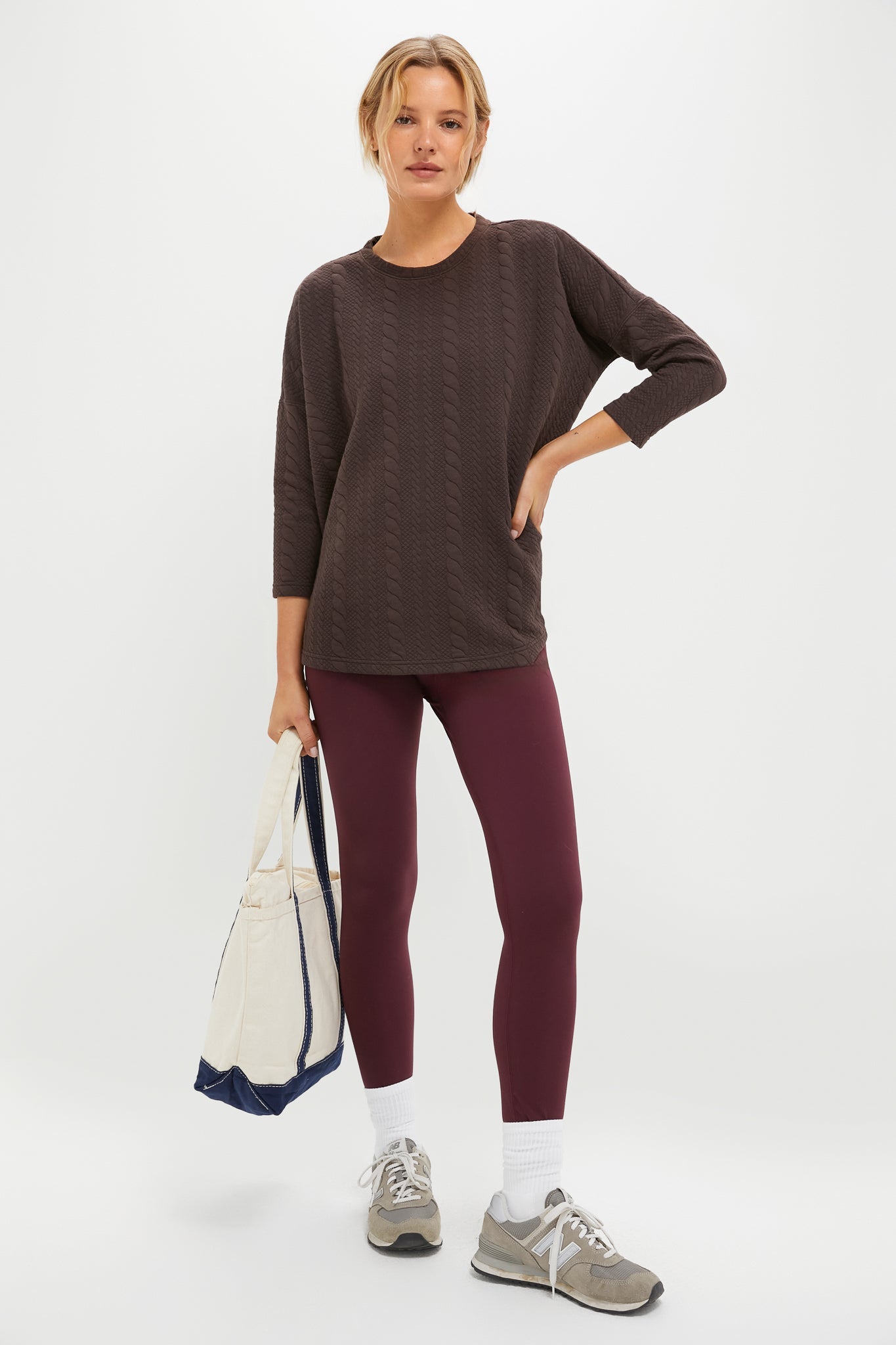 Chocolate Brown Ally Swing Sweatshirt