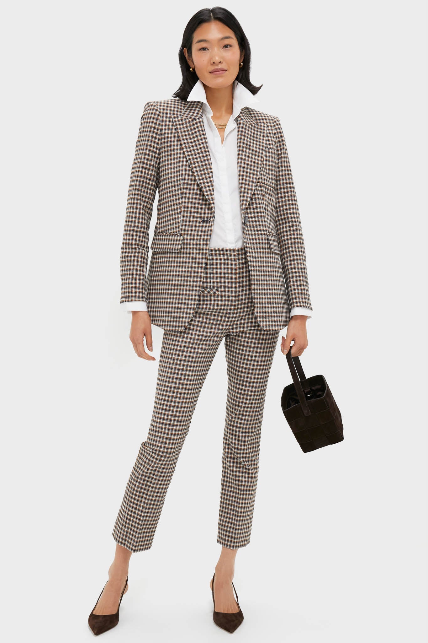 Navy Multi Kean Pant with Welt Pockets