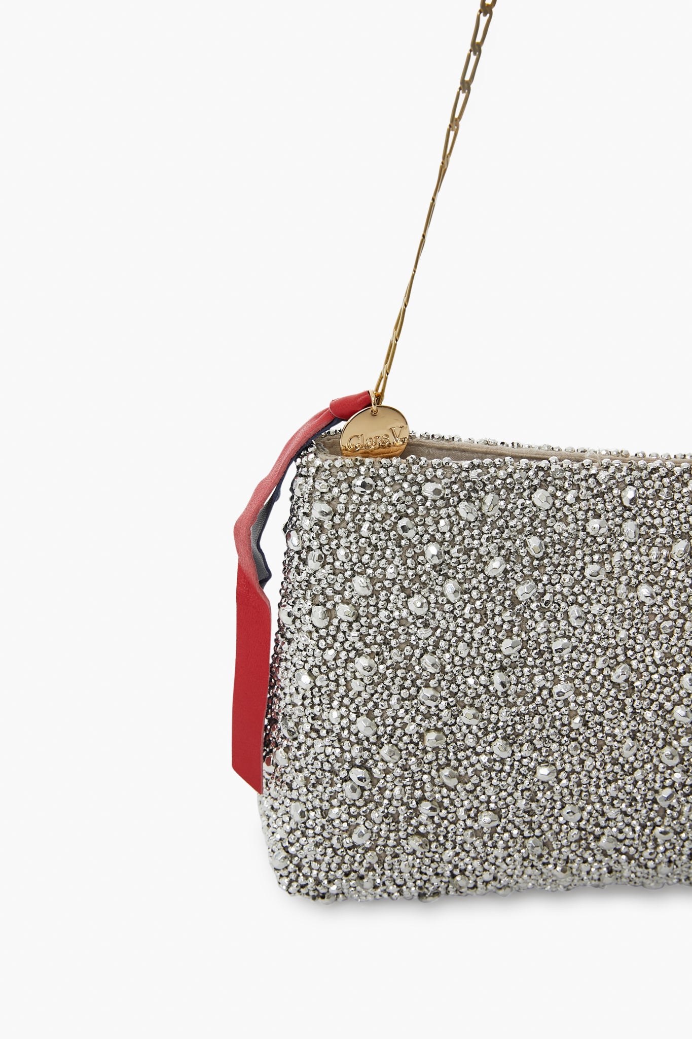 Silver Beaded Estelle Bag